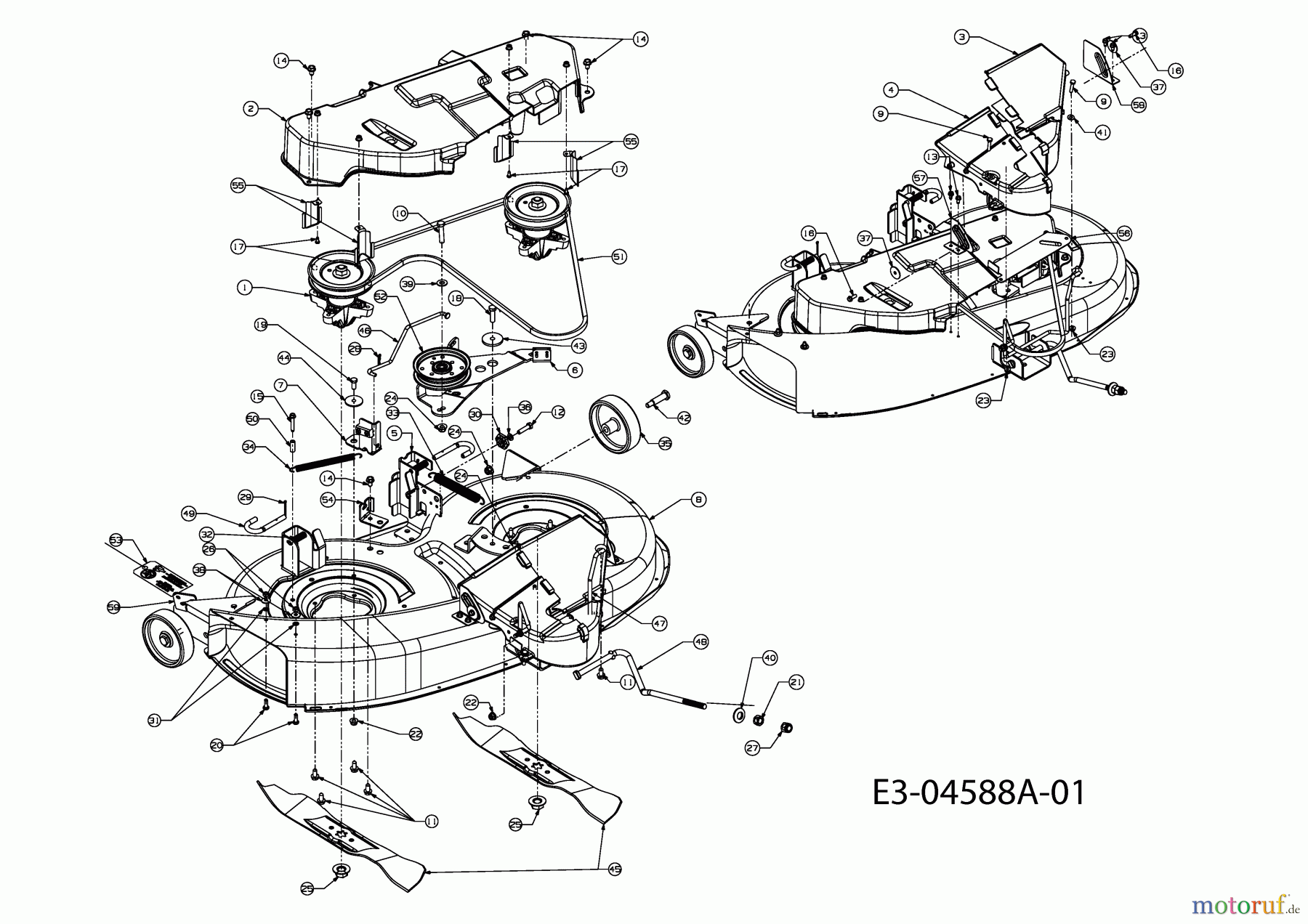  Gutbrod Rasentraktoren ELX 96 SA 13AV90GF690  (2009) Mähwerk F (38
