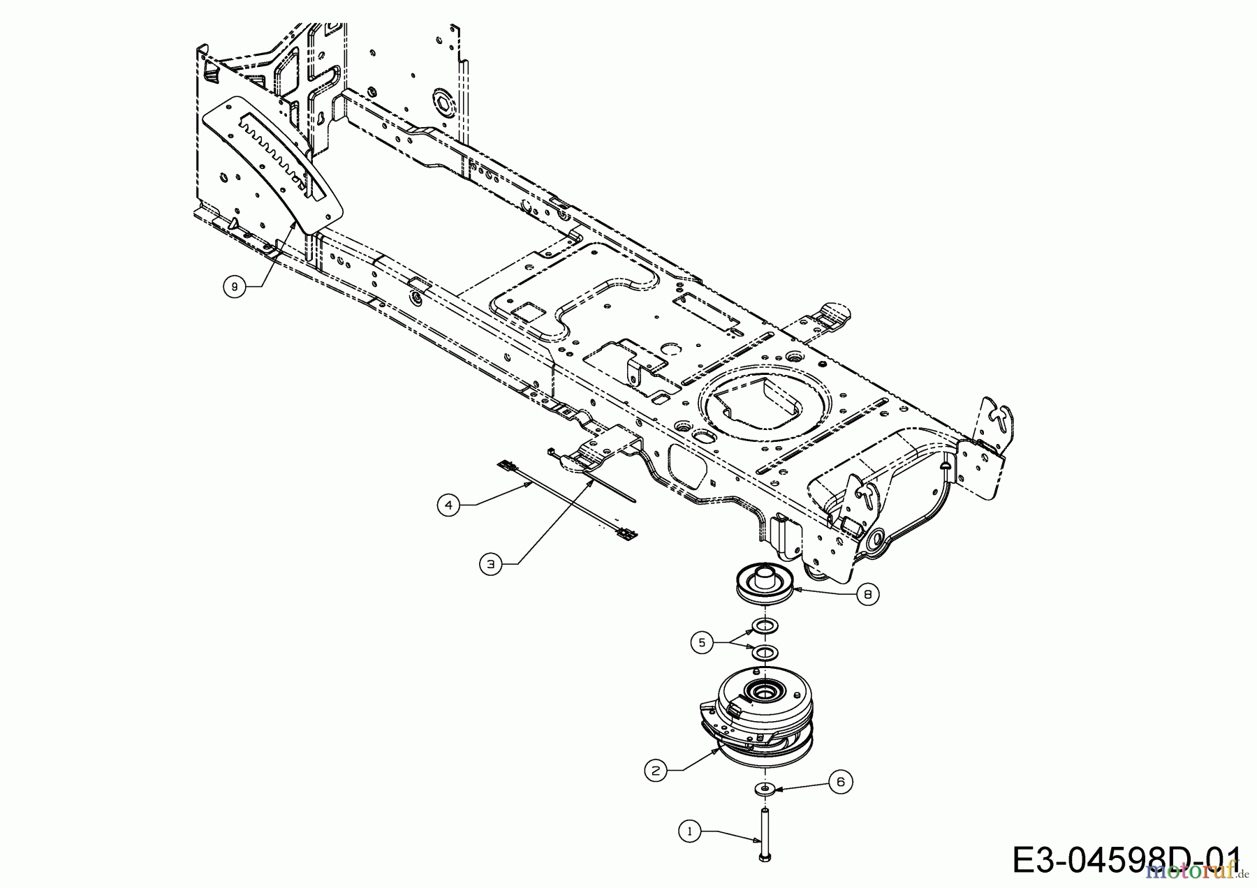  Cub Cadet Gartentraktoren CC 1224 KHP 14HQ94AP603  (2016) Elektromagnetkupplung, Motorkeilriemenscheibe