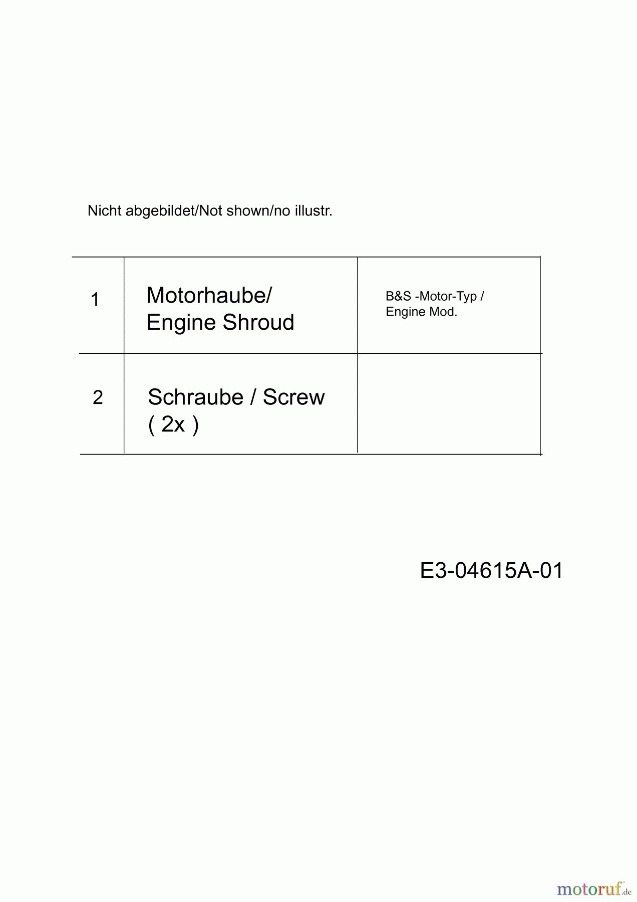 Sentar Motormäher mit Antrieb BHW 53 12A-868R663 (2009) Motorhaube B&S