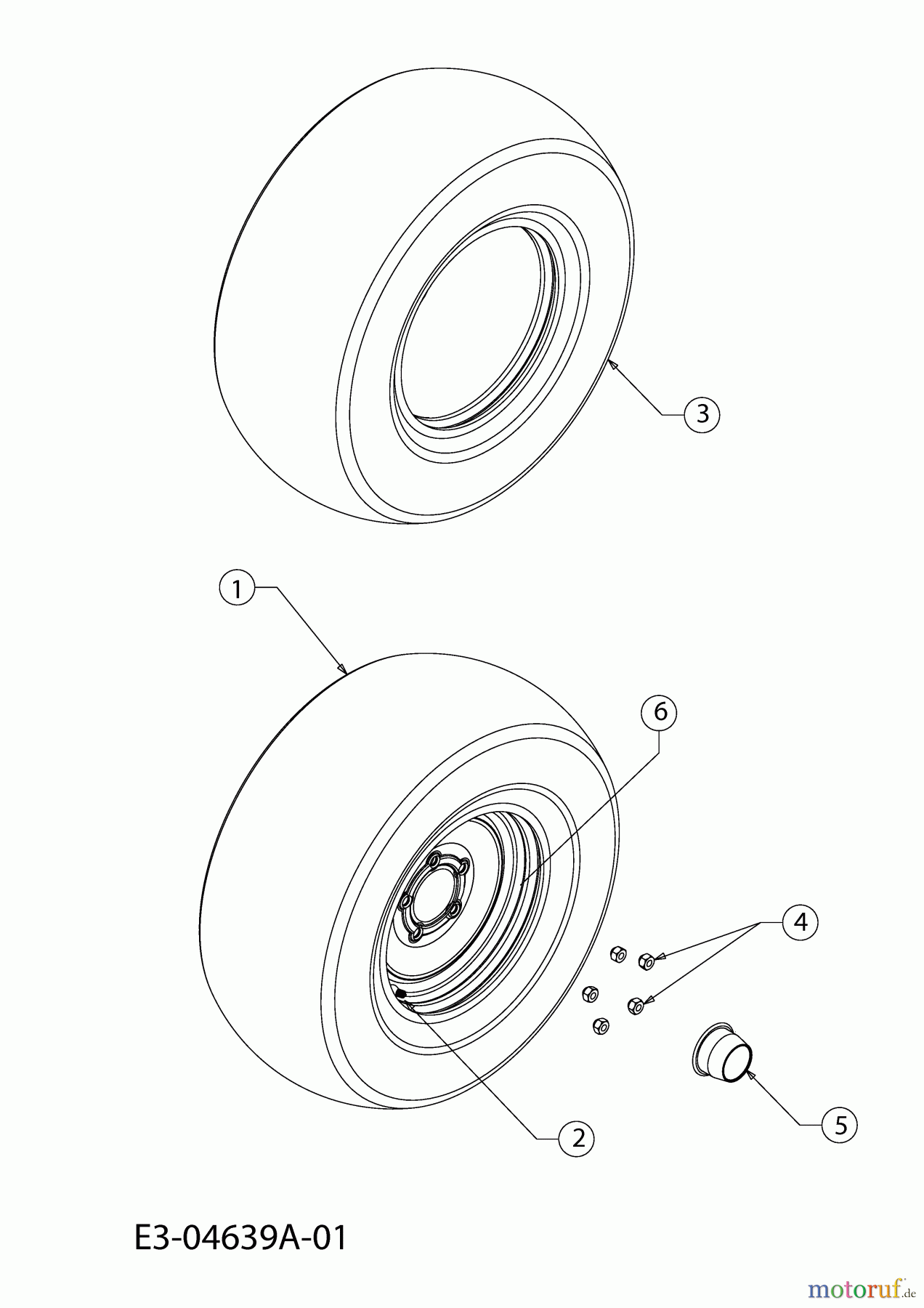 Cub Cadet Utility Vehicle 4x2 UTV 37AB475H603 (2009) Räder