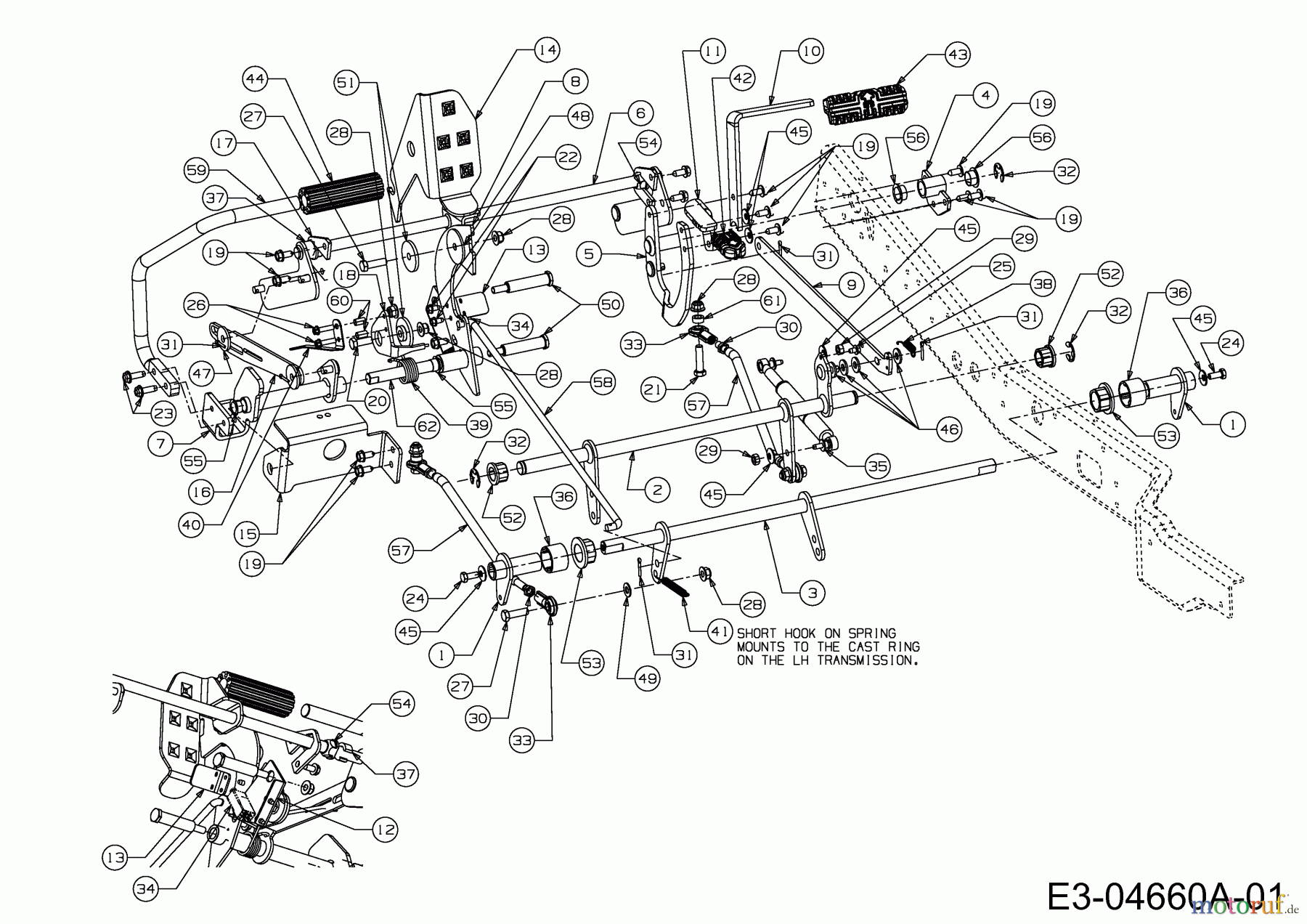  Cub Cadet Zero Turn FMZ 48 17AI4BFY603  (2009) Pedale