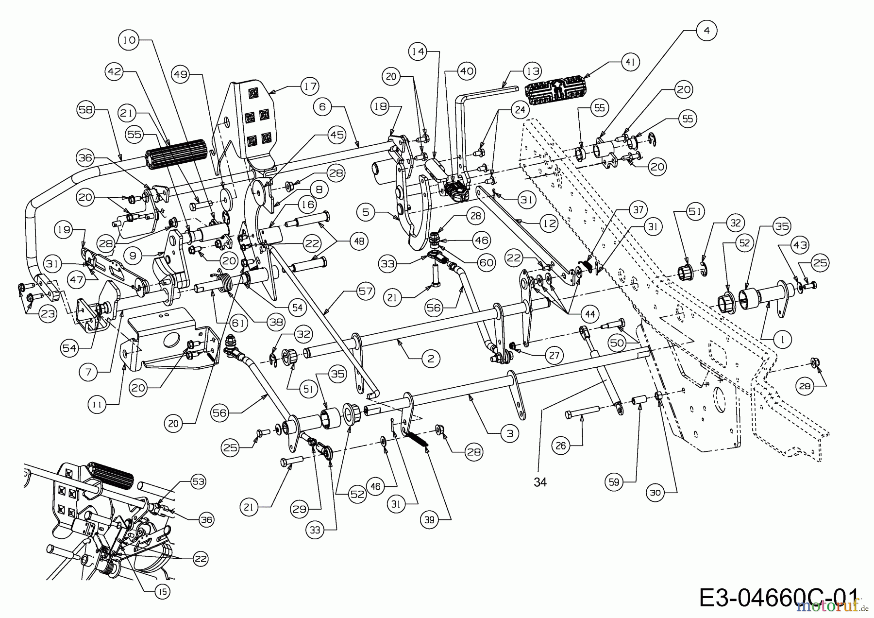  Cub Cadet Zero Turn FMZ 48 17BI4BFY603  (2010) Pedale