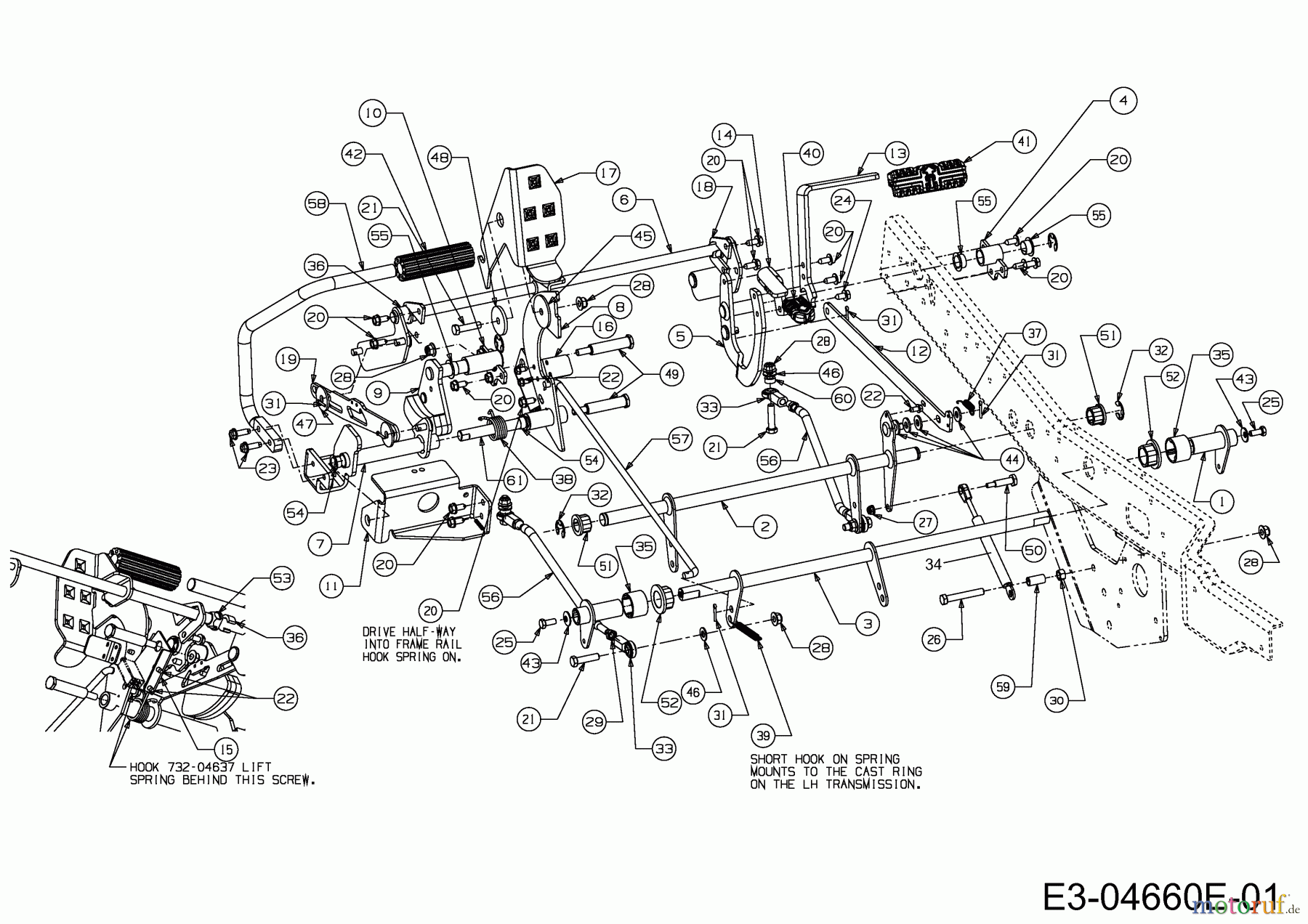 Cub Cadet Zero Turn FMZ 48 17BI4BFY603 (2012) Pedale