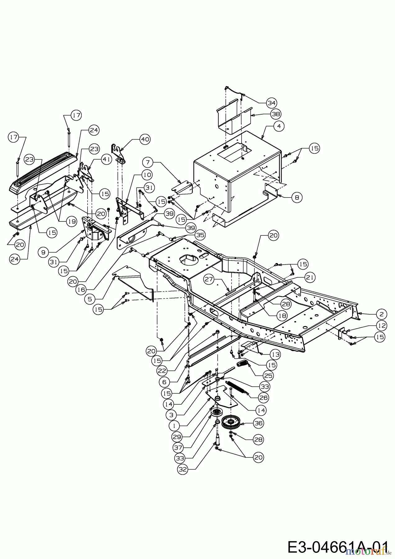  Cub Cadet Zero Turn FMZ 48 17AI4BFY603  (2009) Rahmen