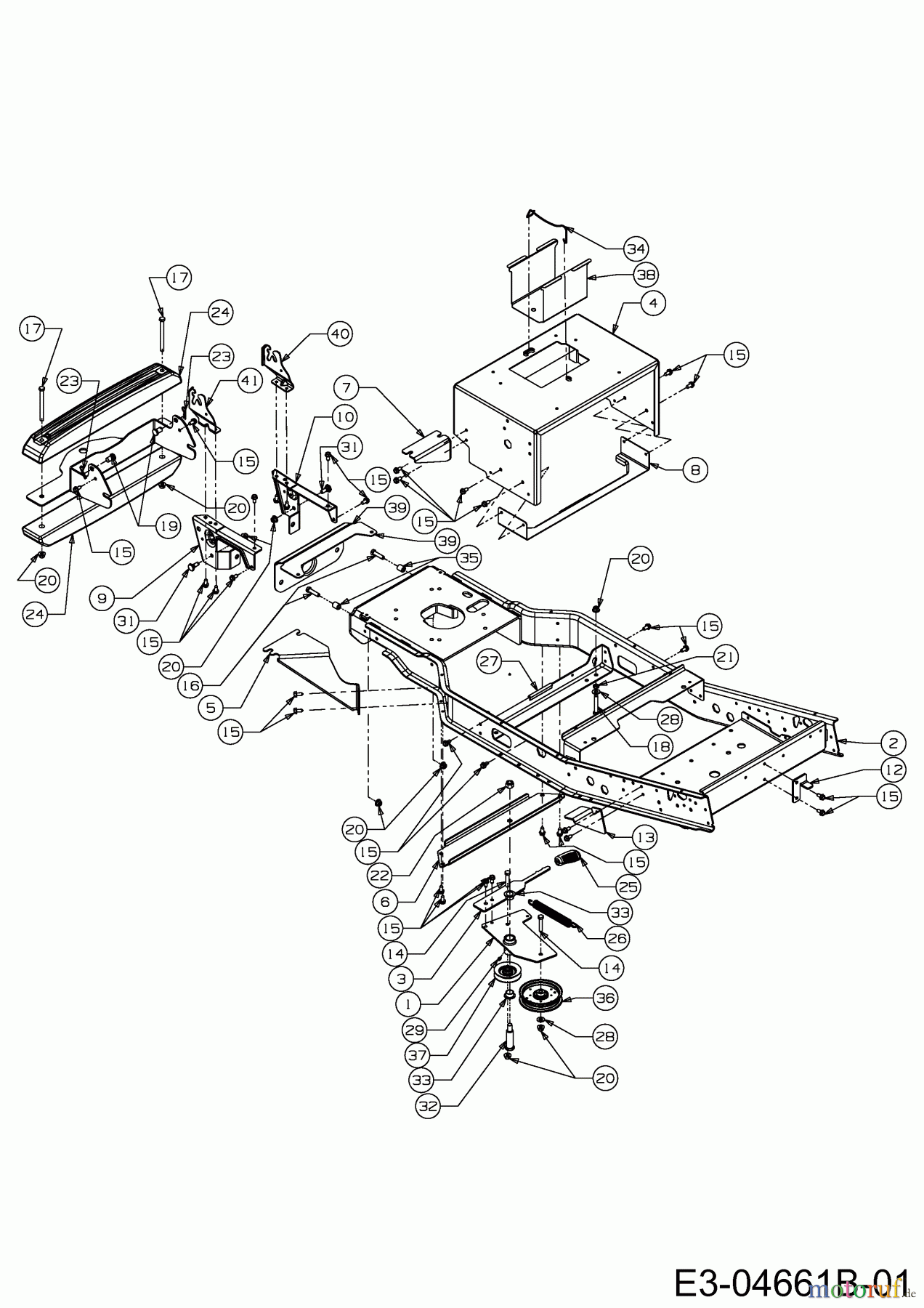 Cub Cadet Zero Turn FMZ 42 17BE4BFR603 (2009) Rahmen