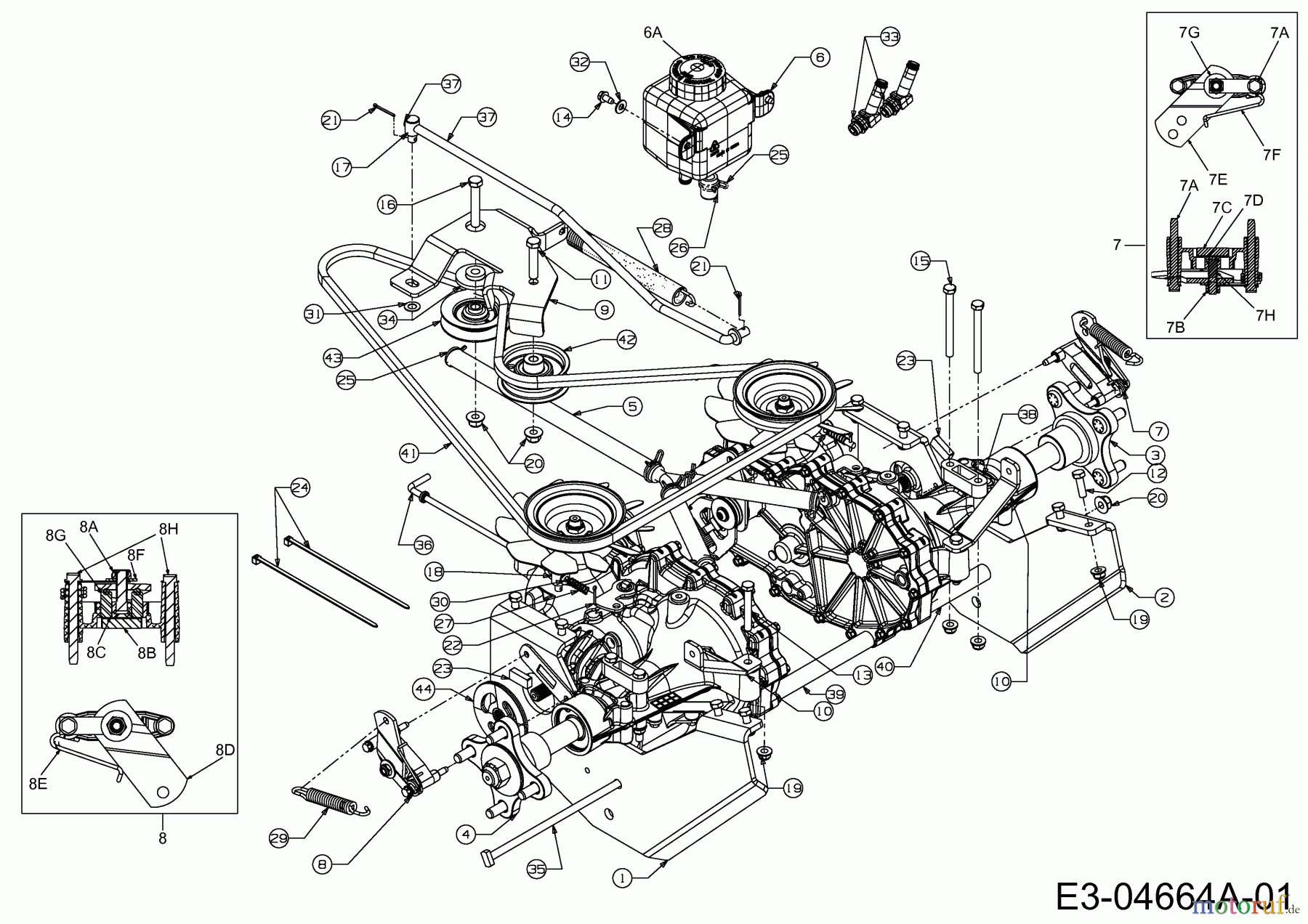  Cub Cadet Zero Turn FMZ 48 17AI4BFY603  (2009) Fahrantrieb