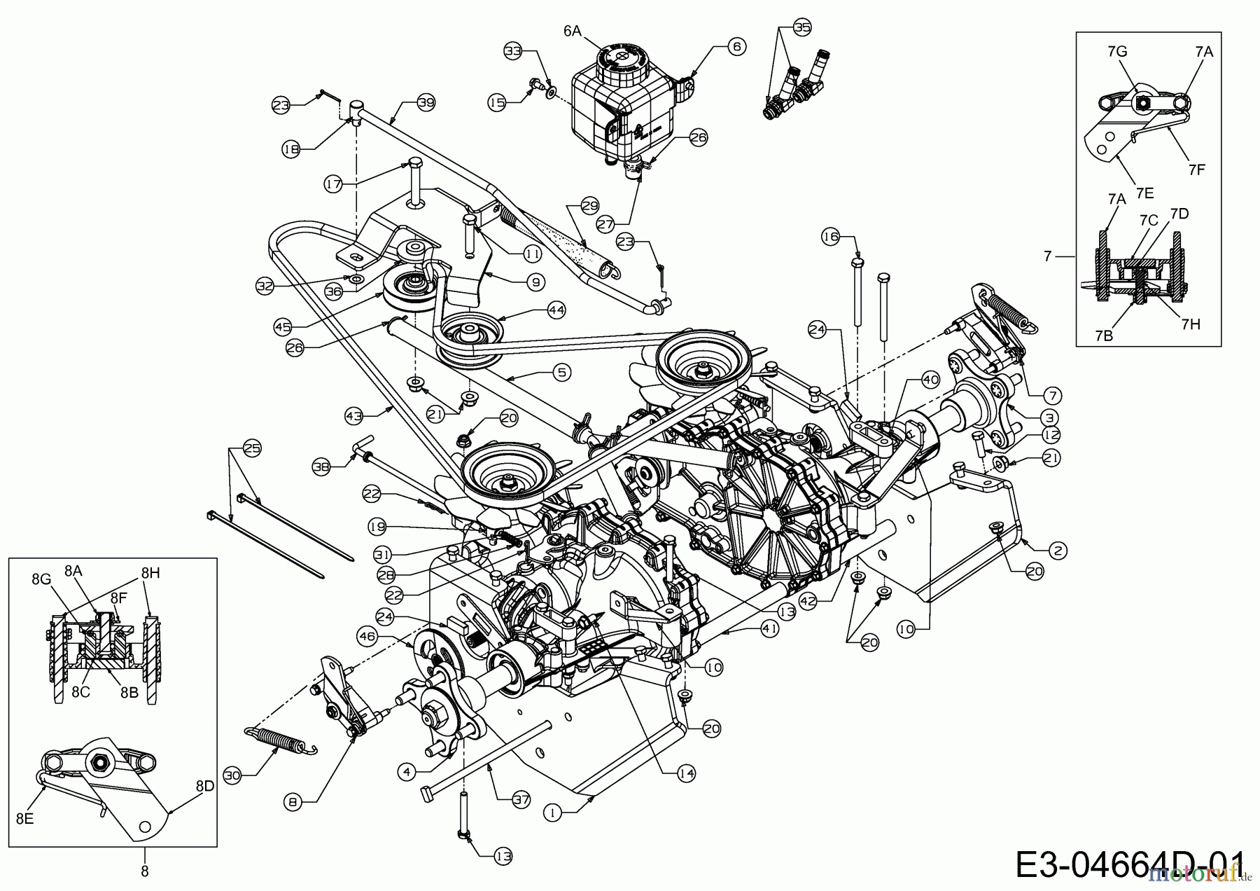  Gutbrod Zero Turn GLX 122 FH 17BT4BFY690  (2011) Fahrantrieb