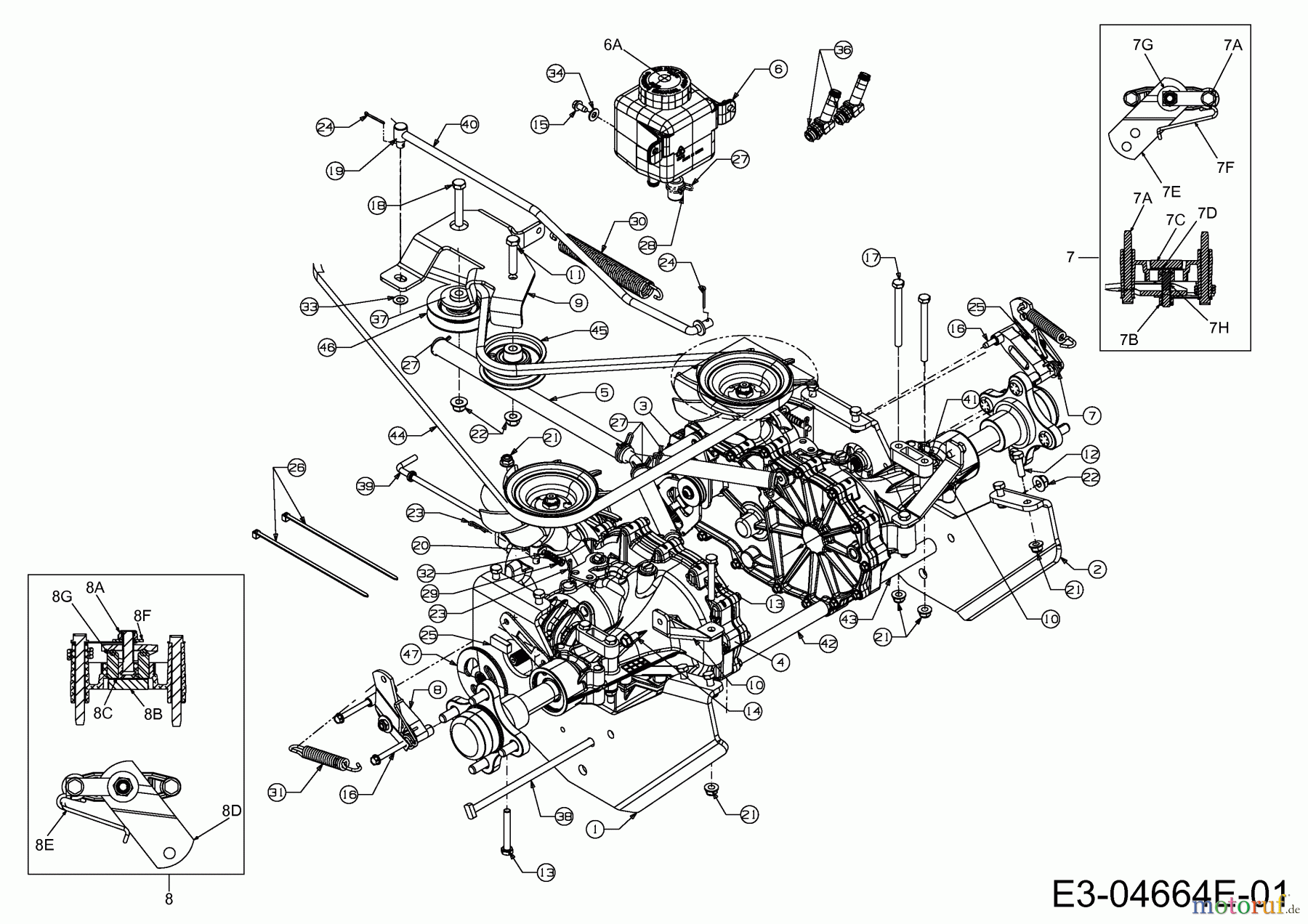 Cub Cadet Zero Turn FMZ 48 17BI4BFY603 (2012) Fahrantrieb