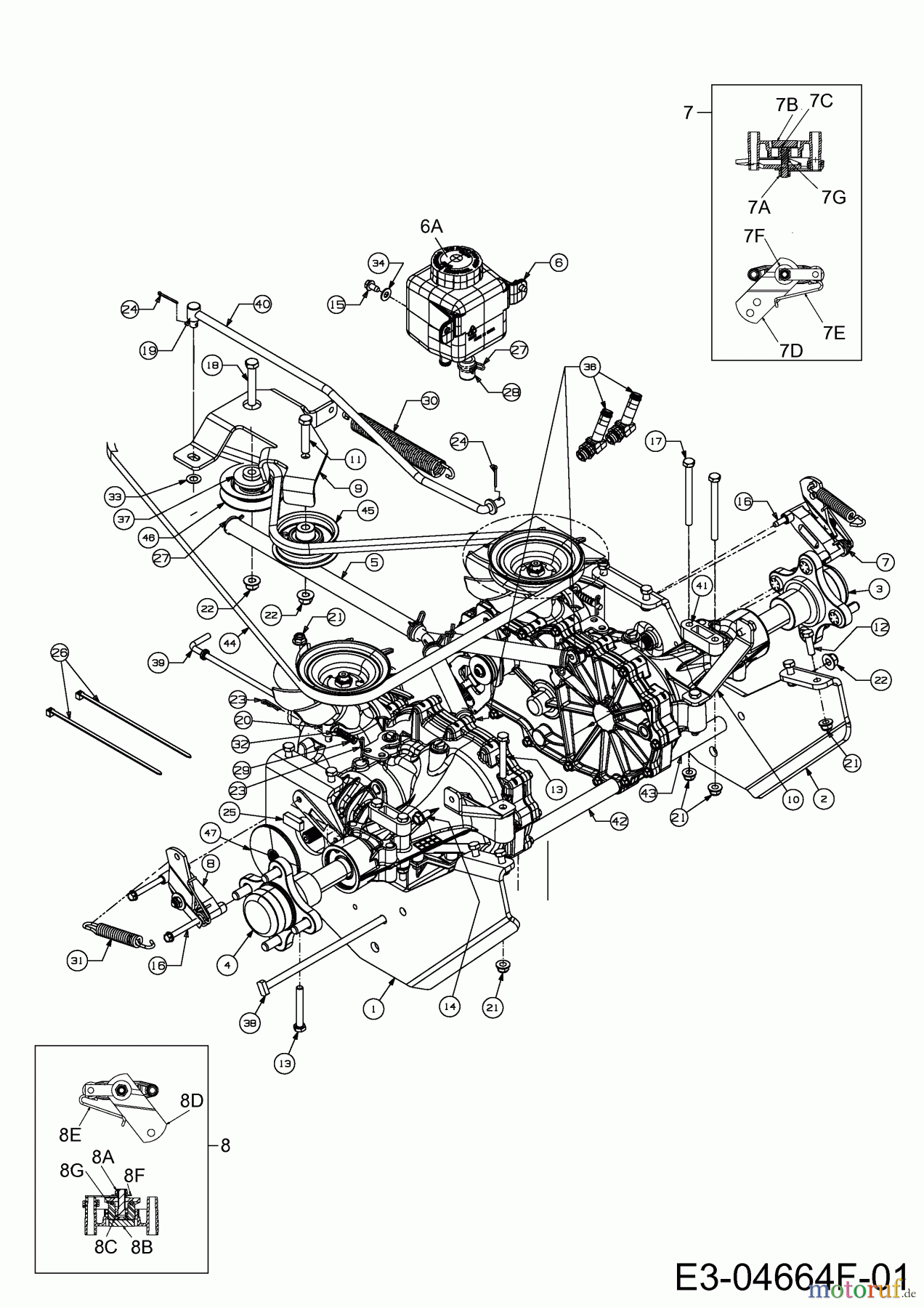 Cub Cadet Zero Turn FMZ 50 17CI4BFP603 (2013) Fahrantrieb