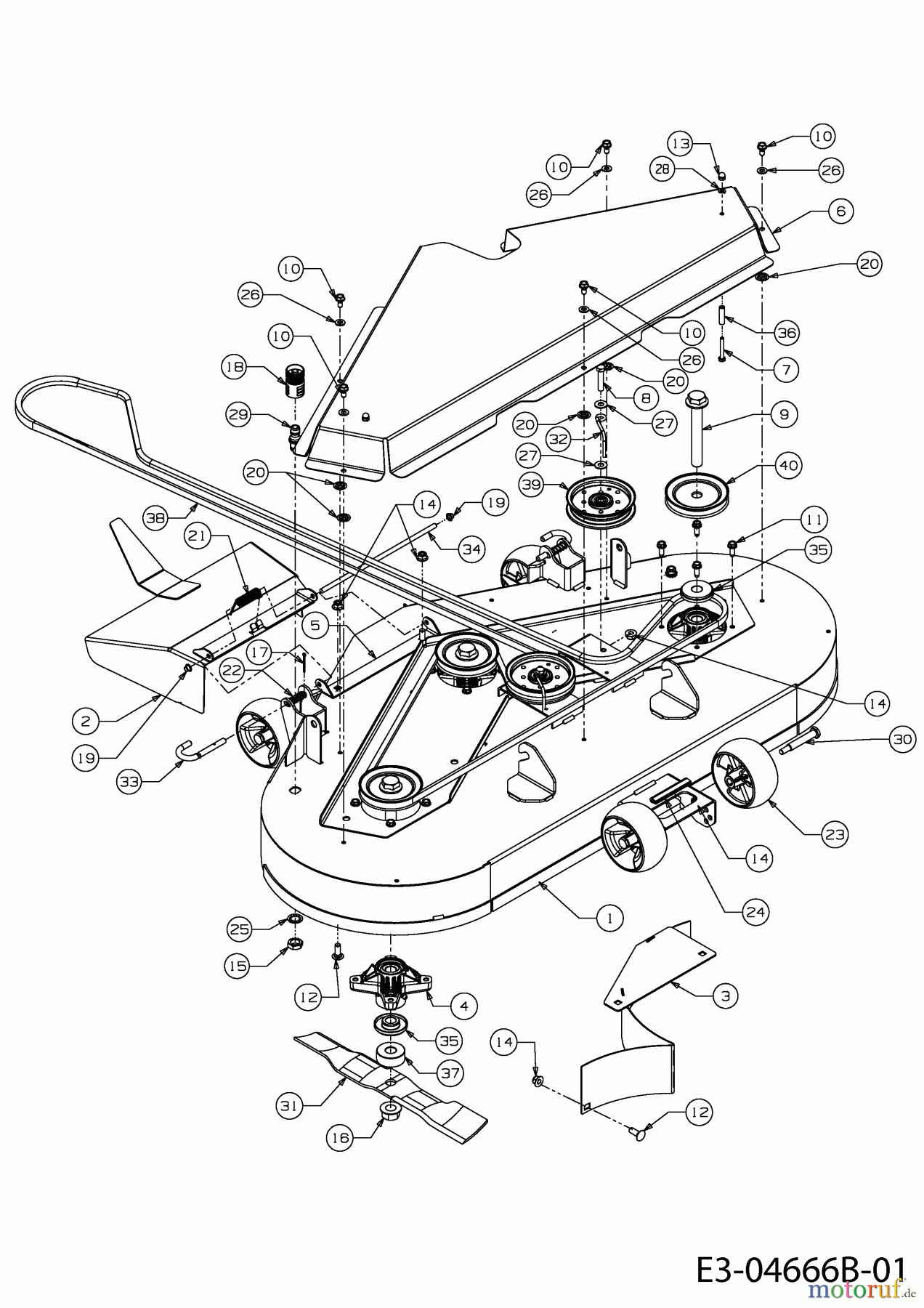  Cub Cadet Zero Turn FMZ 48 17BI4BFY603  (2010) Mähwerk Y (48