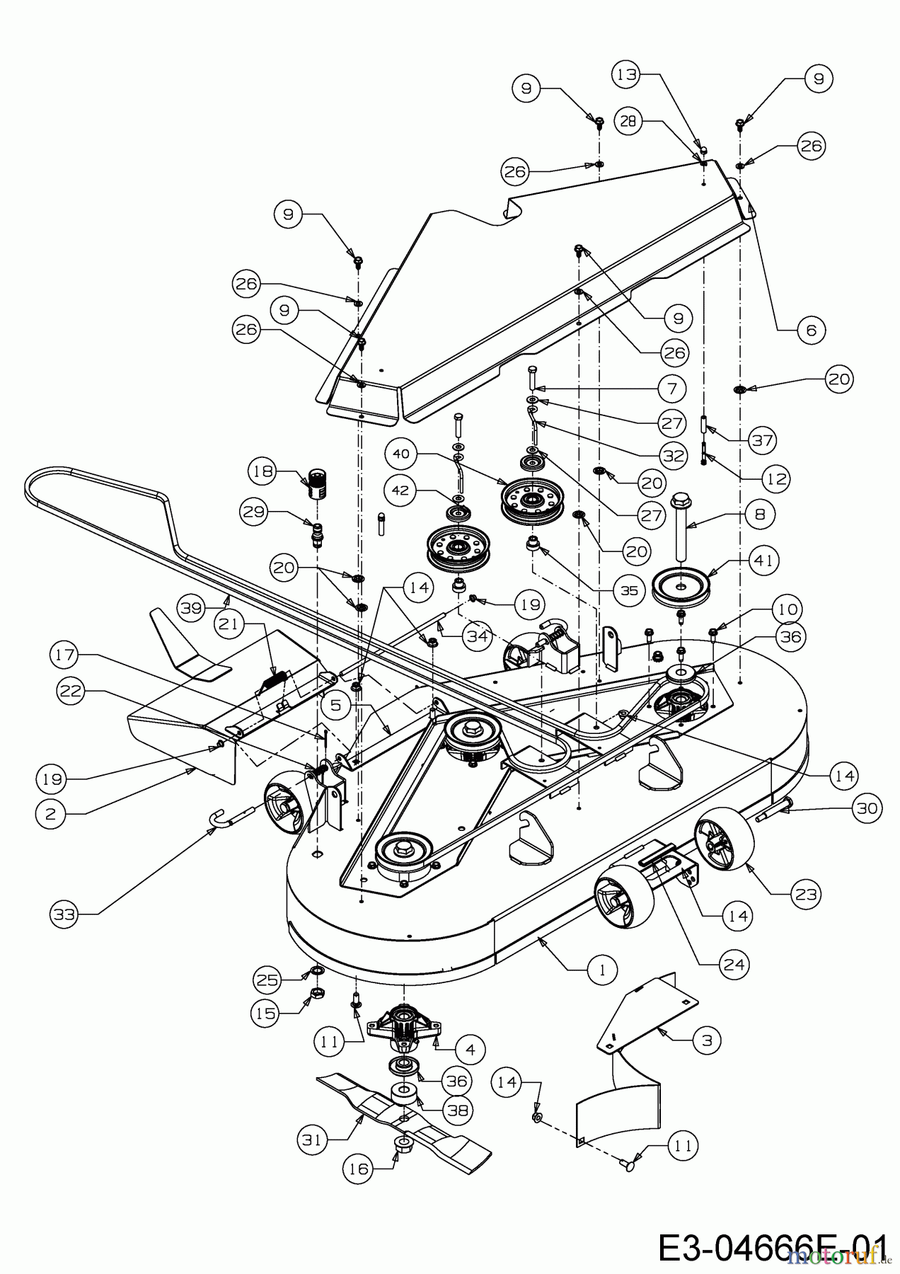  Cub Cadet Zero Turn FMZ 48 17BI4BFY603  (2014) Maehwerk Y (48