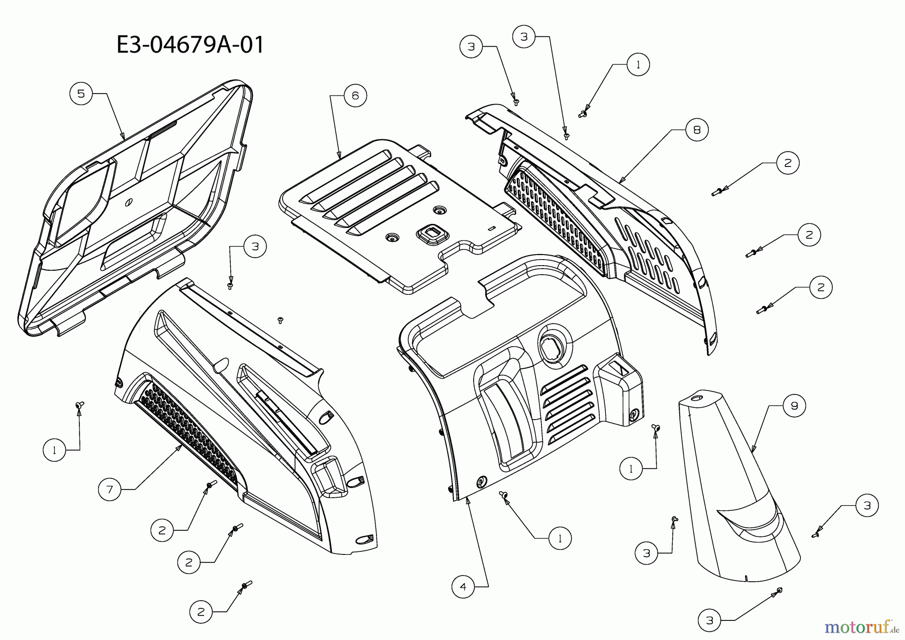 MTD Rasentraktoren Minirider 60 13C6054-600 (2010) Verkleidung
