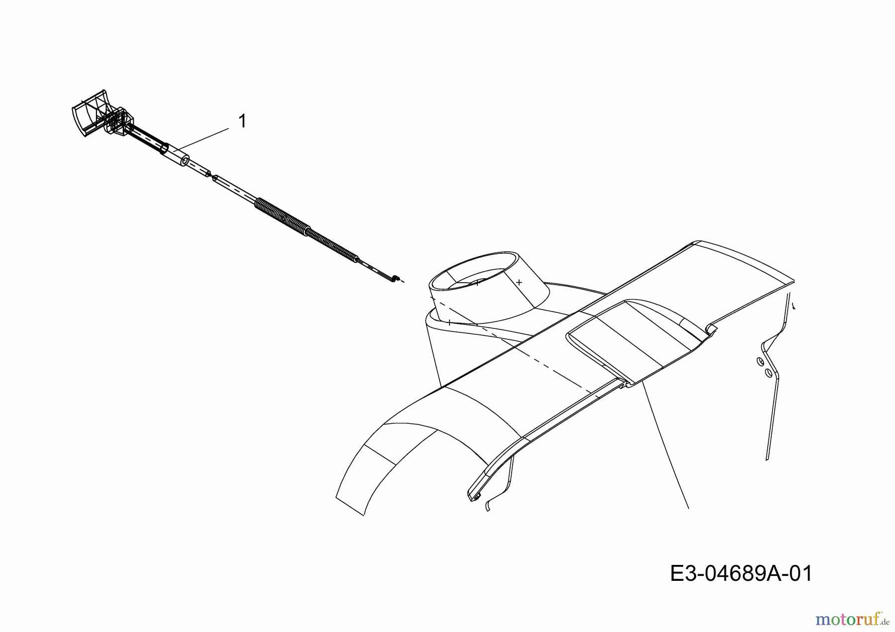  MTD Rasentraktoren H 180 13AQ698G678  (2004) Chokezug