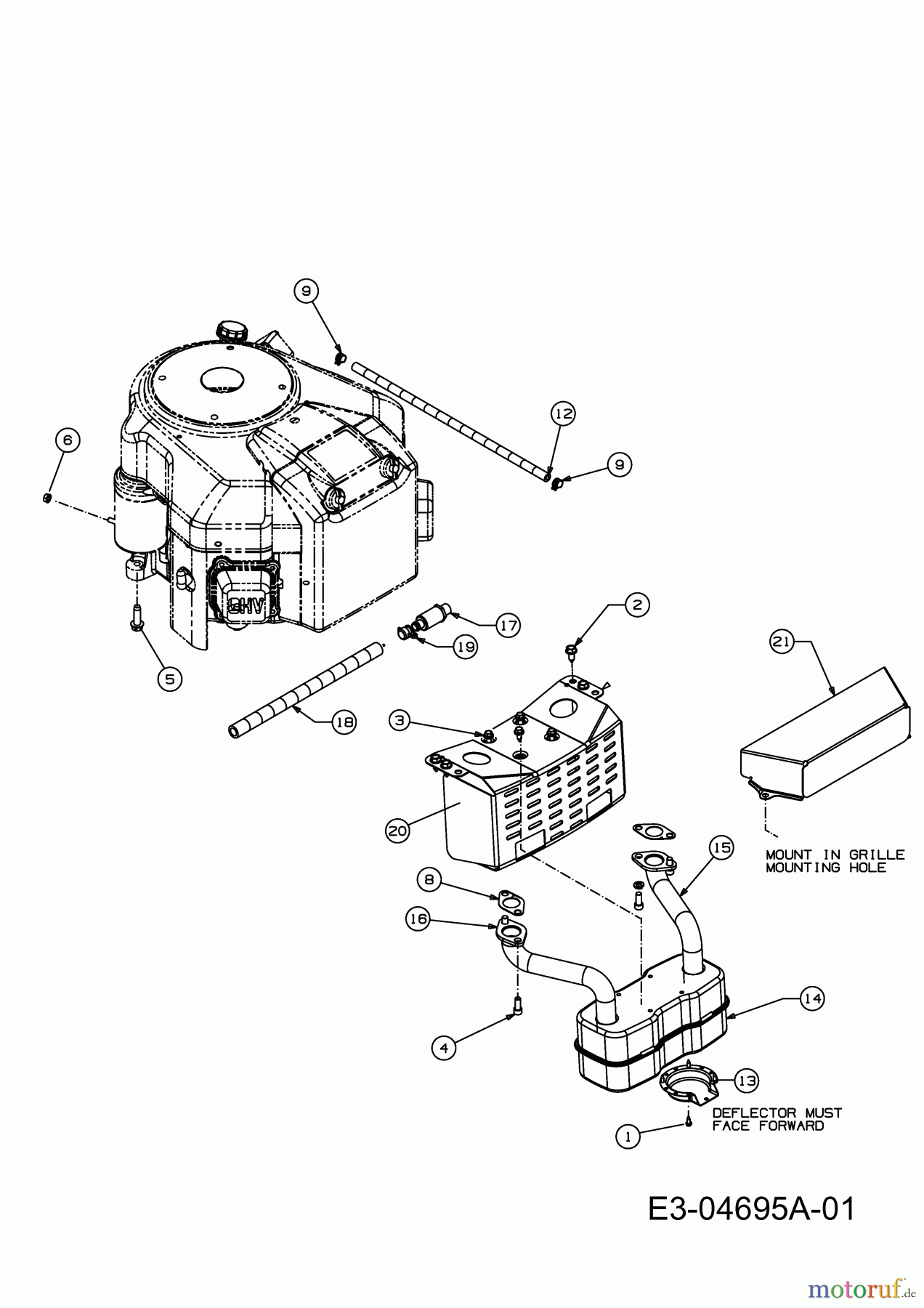  MTD Rasentraktoren 200/107 13A7660G752  (2005) Motorzubehör