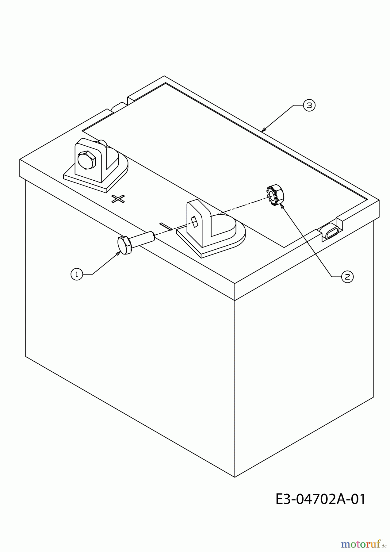 MTD Rasentraktoren 125/96 13AH650F752 (2005) Batterie