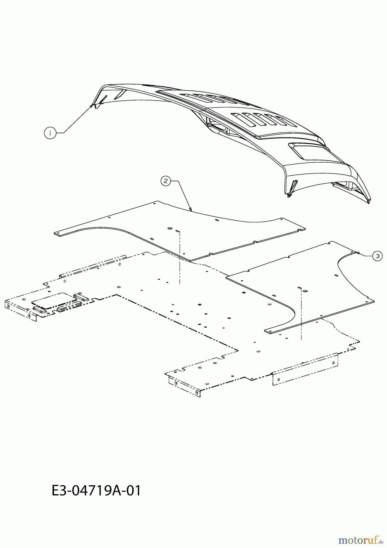  Cub Cadet Utility Vehicle 4x4 Camostyle 37AK467D603  (2009) Motorhaube Utility