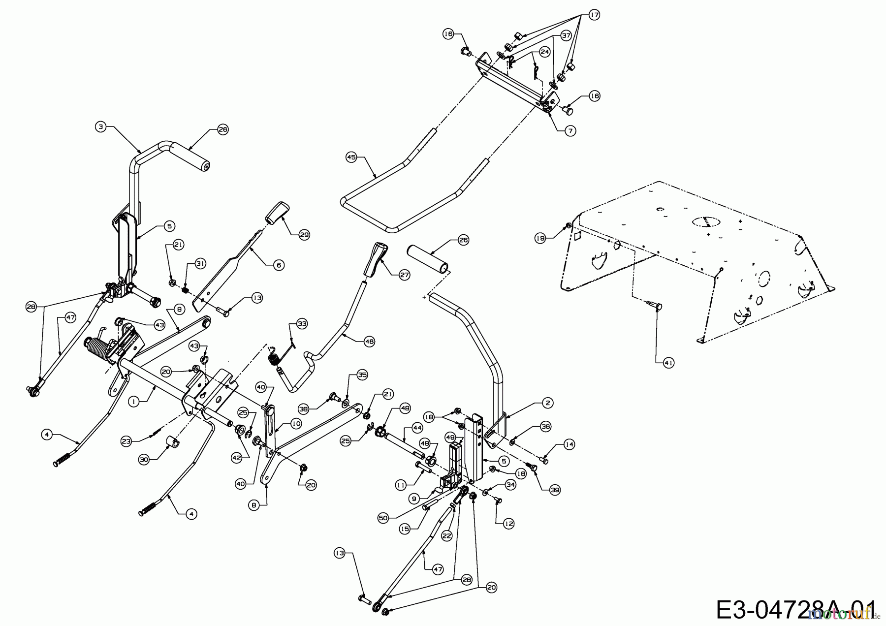  Massey Ferguson Zero Turn MF 50-22 ZT 17AI2ACP695  (2009) Lenkung, Mähwerksaushebung