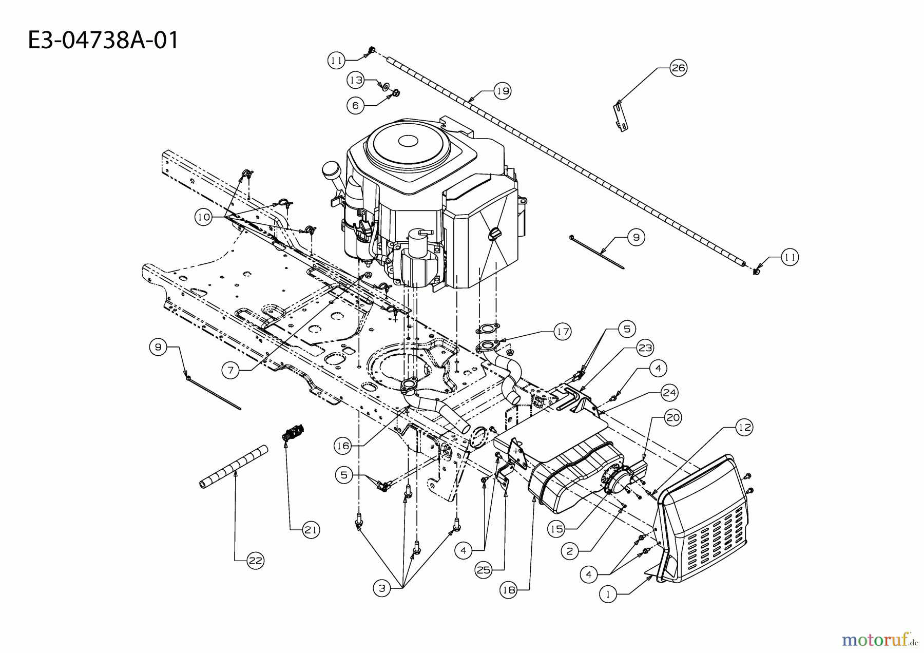 Cub Cadet Zero Turn All Rounder 1050 17AH9TKP603 (2009) Motorzubehör