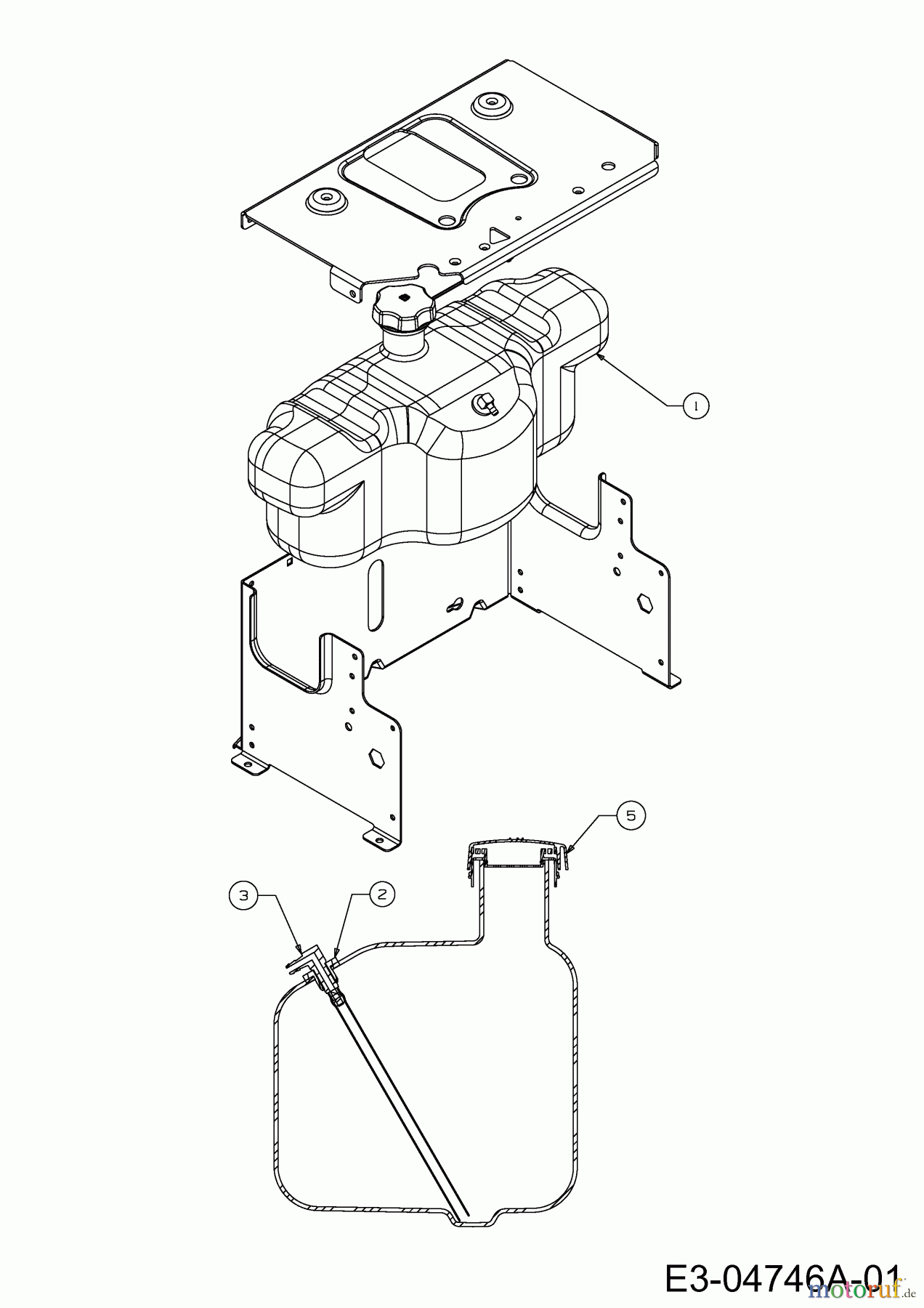 Cub Cadet Zero Turn RZT S 46 17AFCBDT603 (2013) Tank
