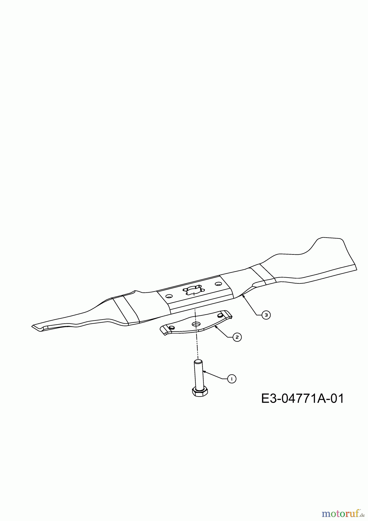 MTD Motormäher P 40 B 11B-I10G615 (2009) Messer