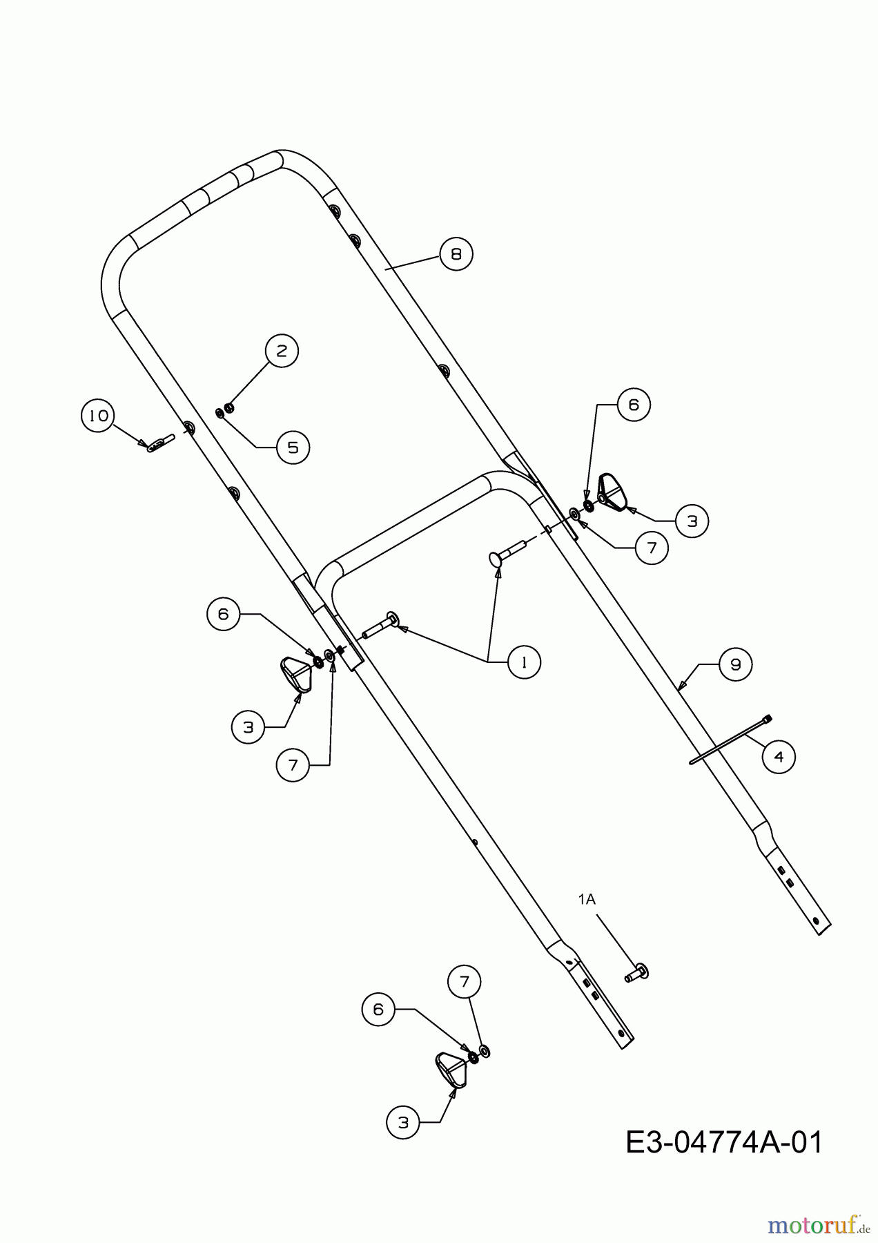  MTD Motormäher 46 PB 11C-J10G600  (2009) Holm