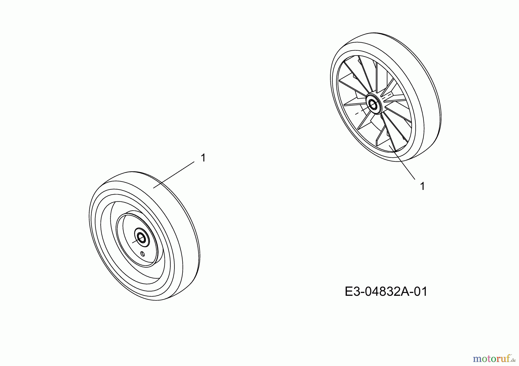 Black-Line Motormäher 4048 HWM 11A-V14M683 (2009) Räder