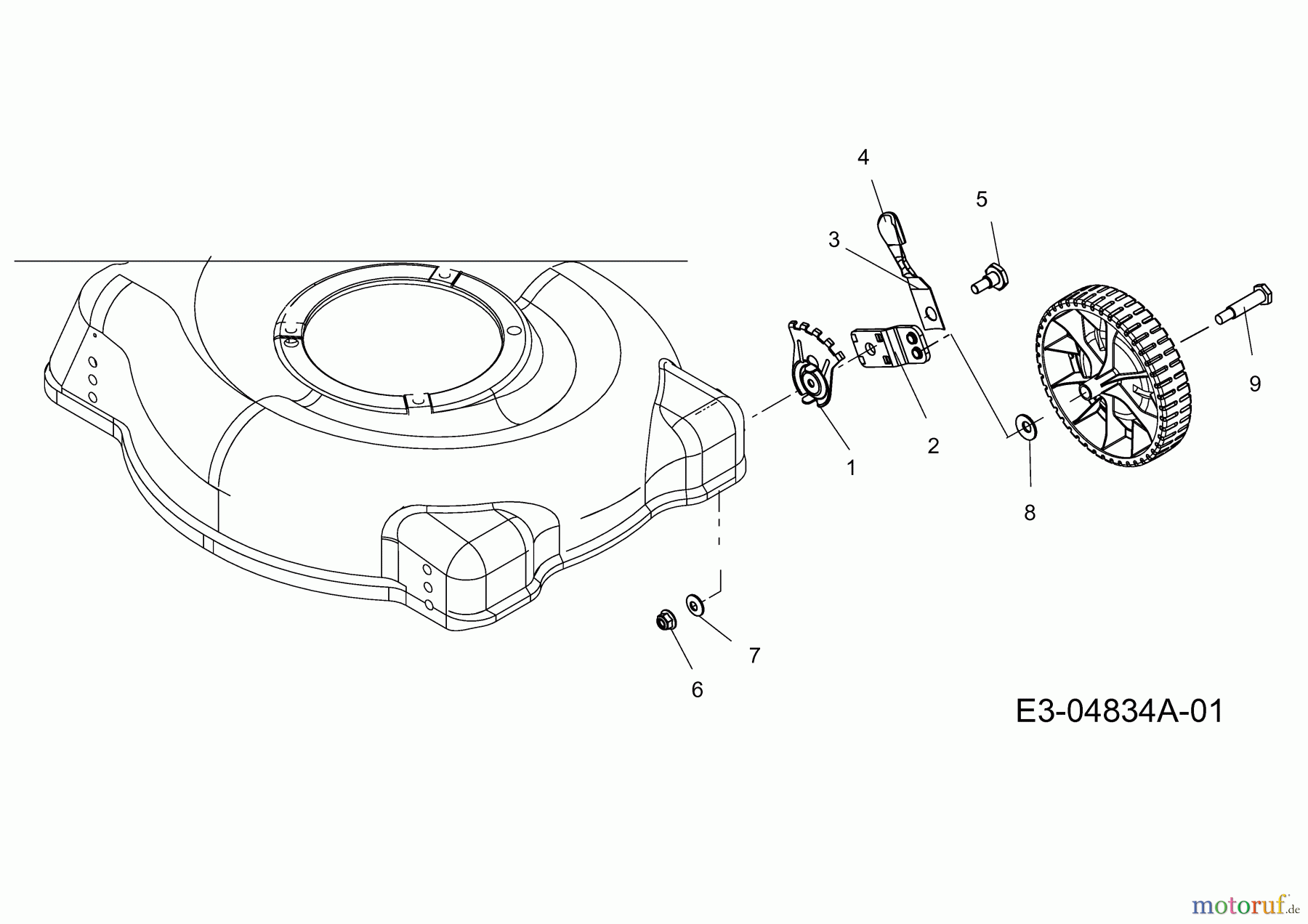 Black-Line Motormäher 4048 HWM 11A-V14M683 (2009) Schnitthöhenverstellung