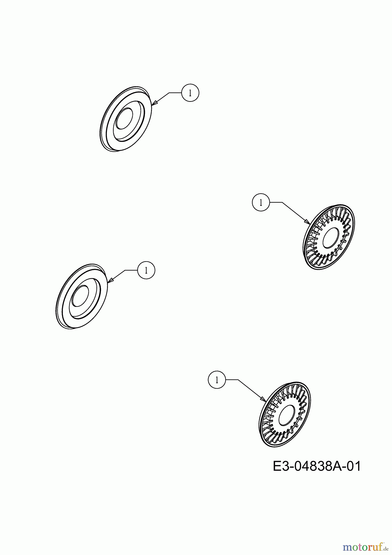  Black-Line Motormäher 4048 HWM 11A-V14M683  (2009) Radkappen