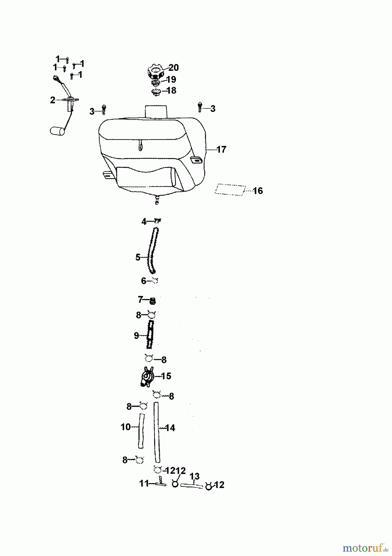 Cub Cadet Quads SS 230 36AA135R603 (2009) Tank