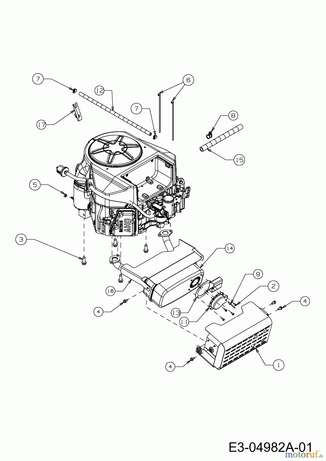 Yard-Man Rasentraktoren HG 9160 K 13BG91YG643 (2010) Motorzubehör