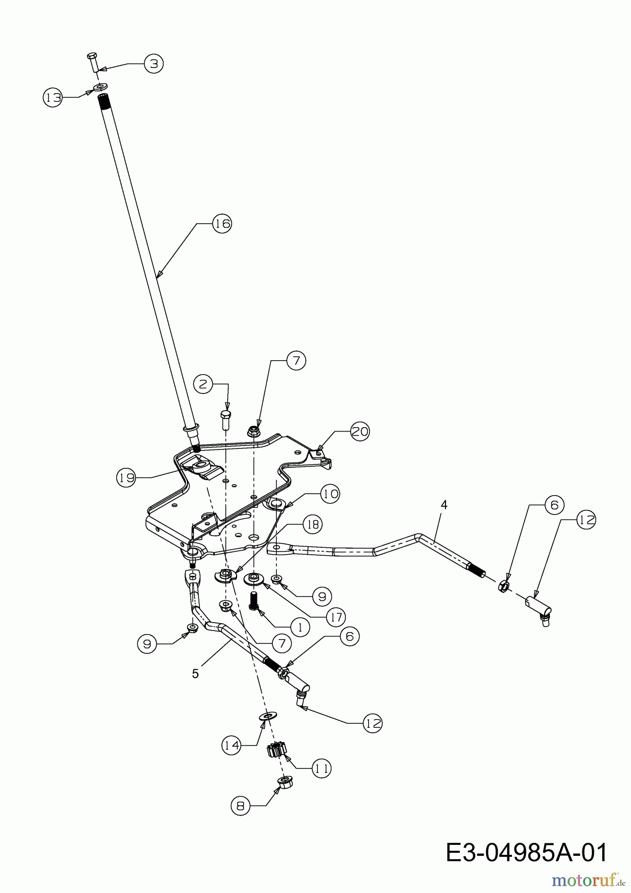 Gutbrod Rasentraktoren ELX 107 SHL-K 13BG91GG690 (2010) Lenkung
