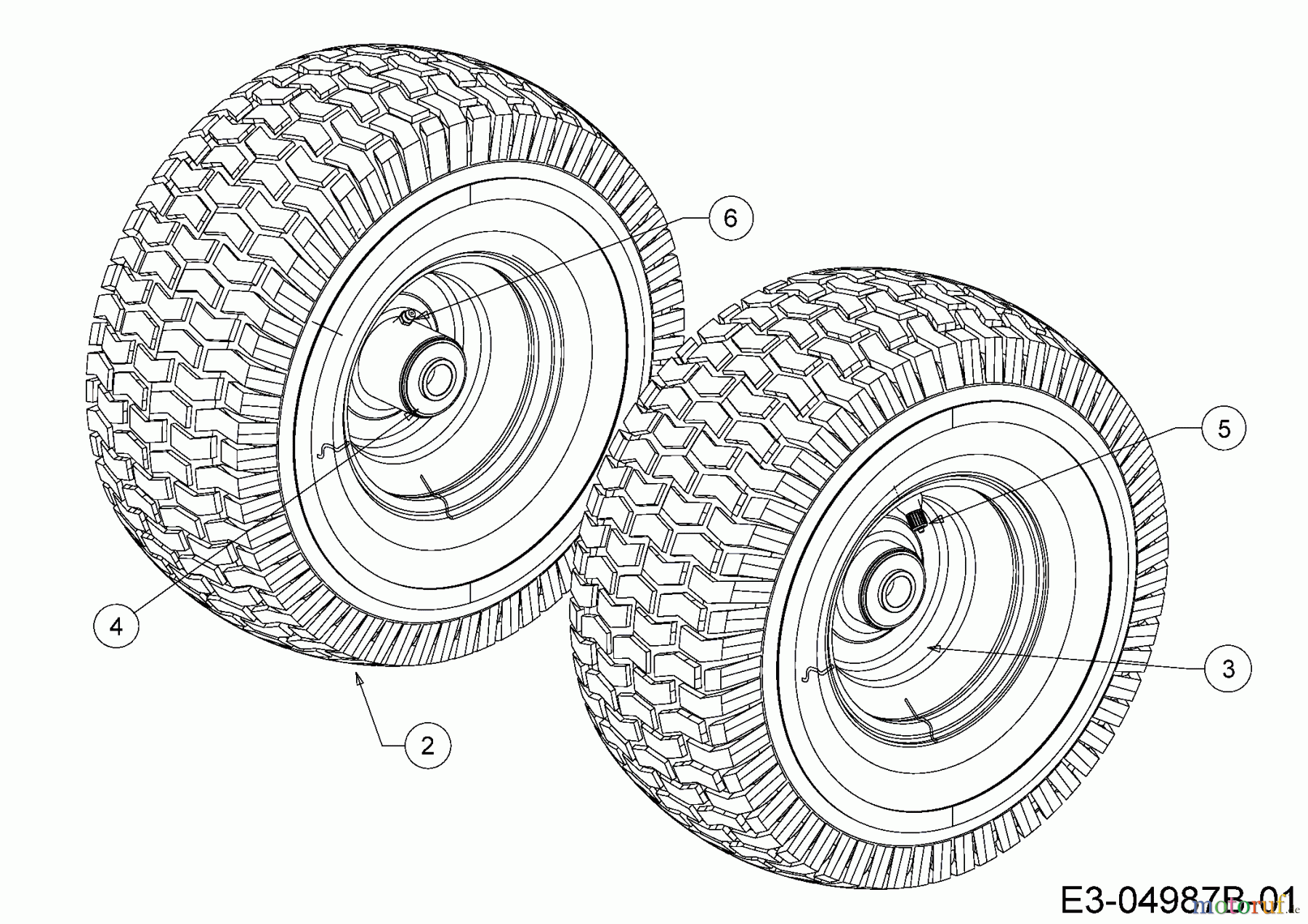  Cub Cadet Rasentraktoren CC 1022 KHT 13HP93AT603  (2016) Räder vorne 15x6