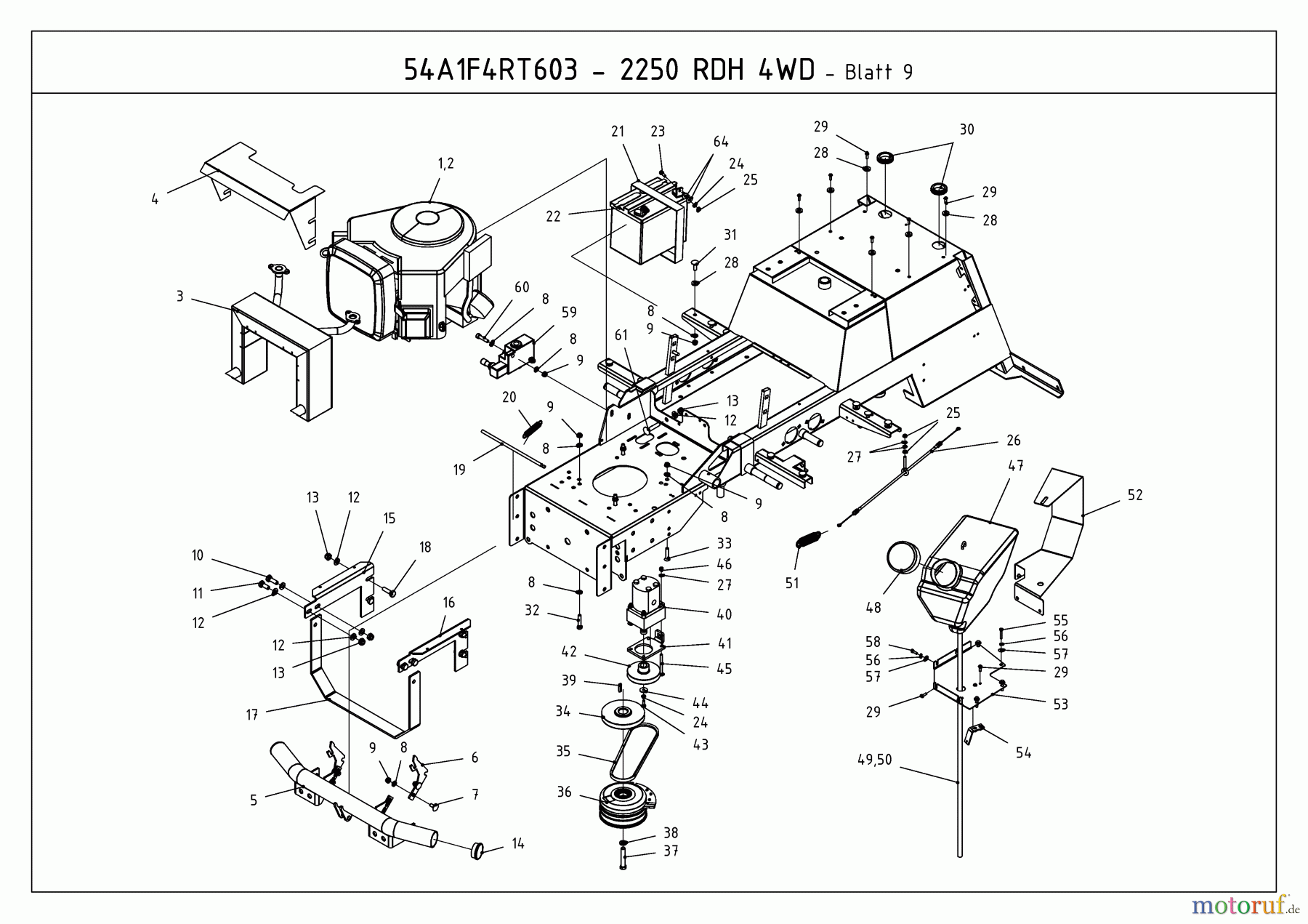 Massey Ferguson Kompakttraktoren MF 21-25 RD 4 WD 54A1F4RT695 (2010) Batterie, Elektromagentkupplung, Hydraulikpumpe