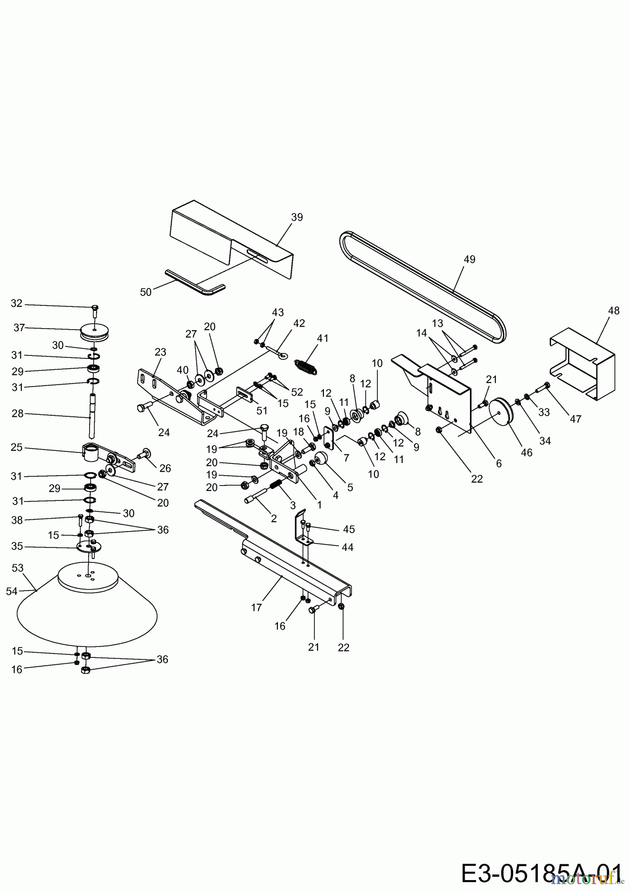 MTD Zubehör Zubehör Kompakttraktoren Frontkehrmaschine Seitenbesen für 596-219-600, 596-220-600 596-224-600 (2012) Seitenbesen