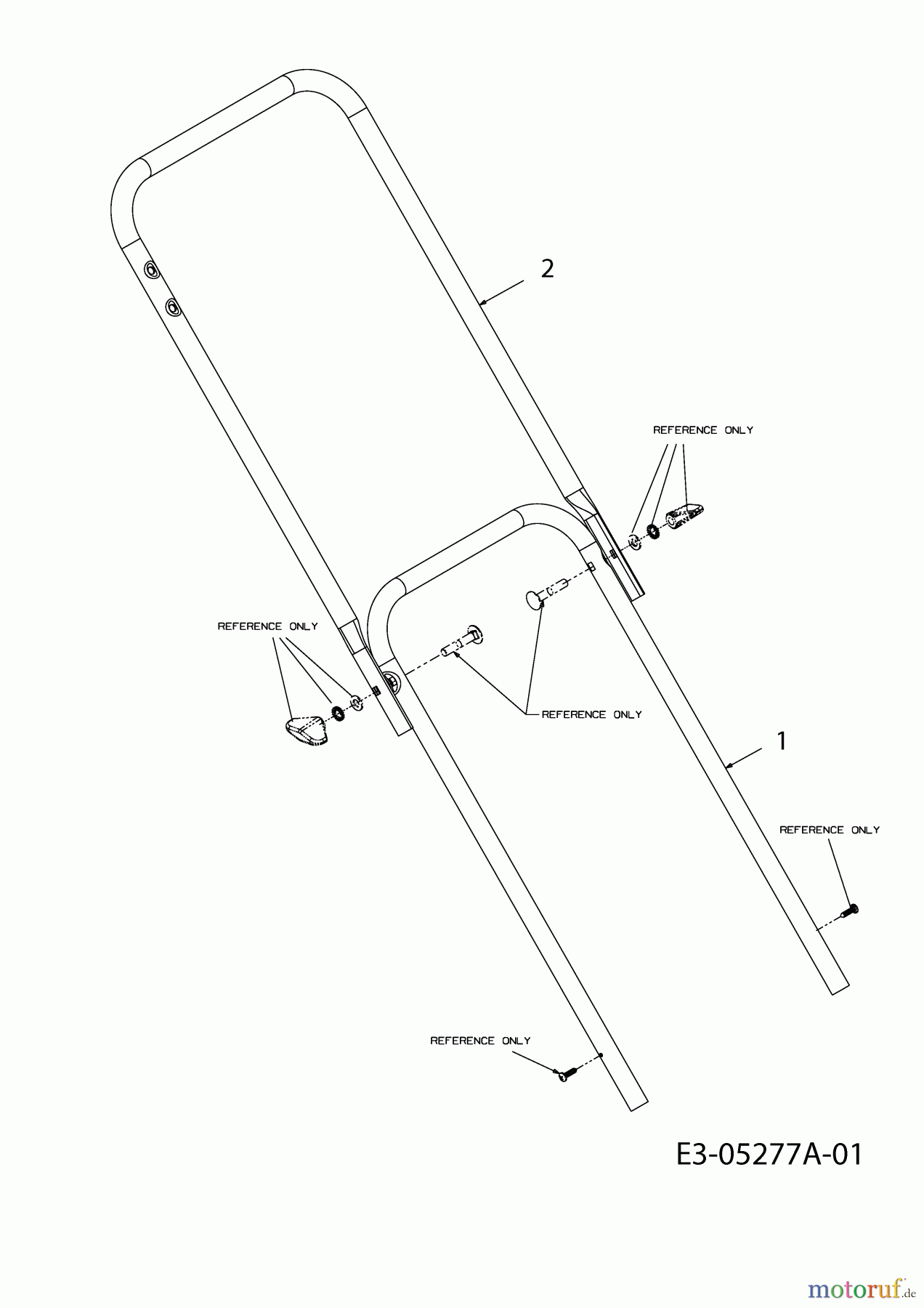 MTD Elektromäher Opti 3813 18D-S0F-600 (2010) Holm
