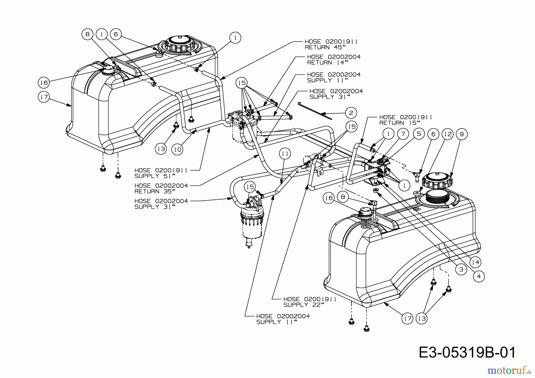 Cub Cadet Zero Turn Tank S 53AY8DU6603 (2010) Tank
