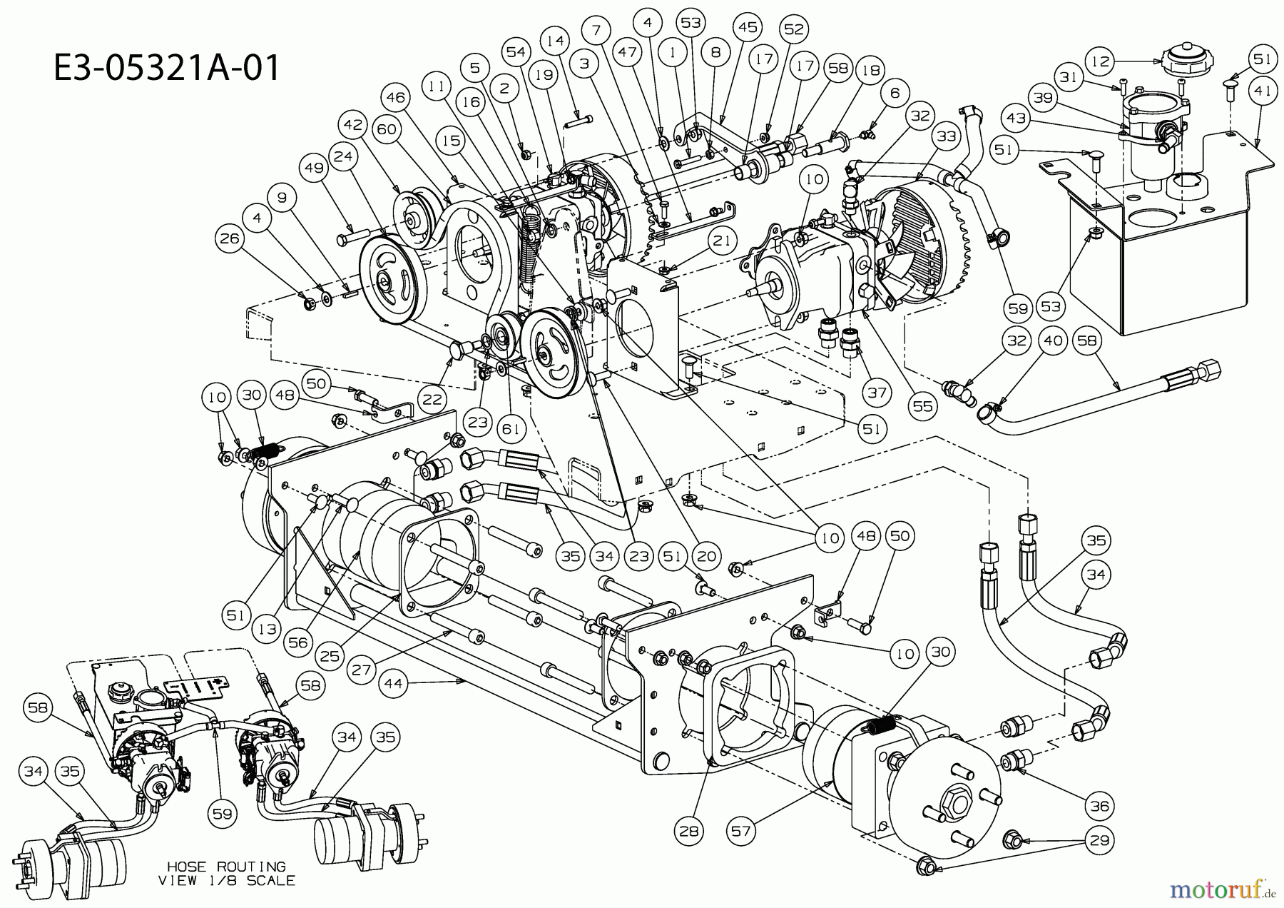 Cub Cadet Zero Turn Tank S 53AY8DU6603 (2010) Fahrantrieb bis 14.10.2009