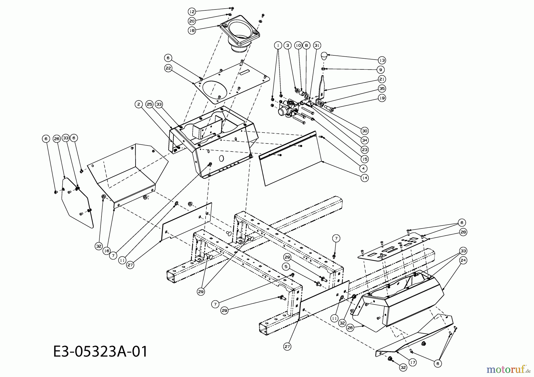 Cub Cadet Zero Turn Tank S 53AY8DU6603 (2010) Verkleidungen bis 02.09.2009