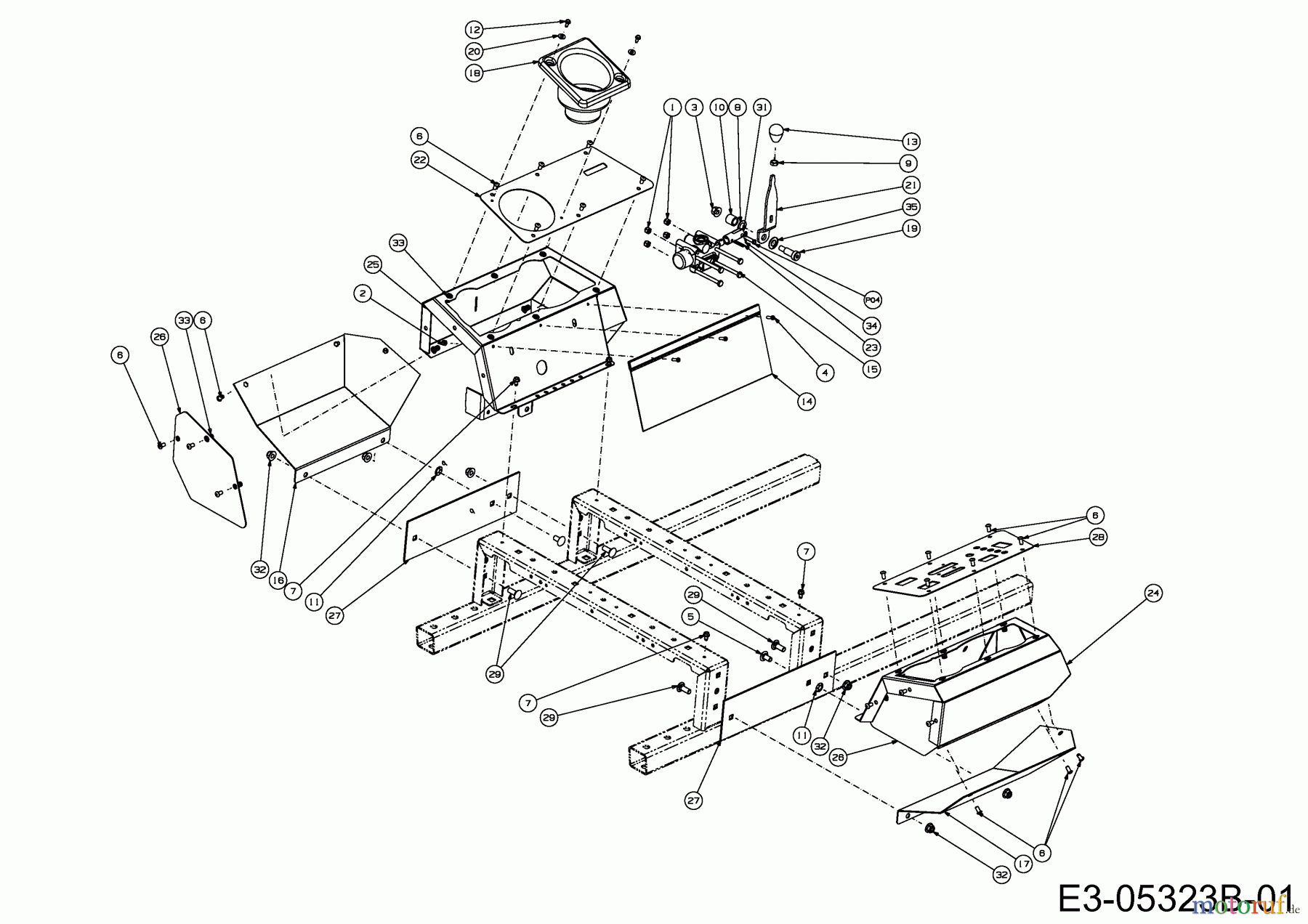Cub Cadet Zero Turn Tank S 53AY8DU6603 (2010) Verkleidungen