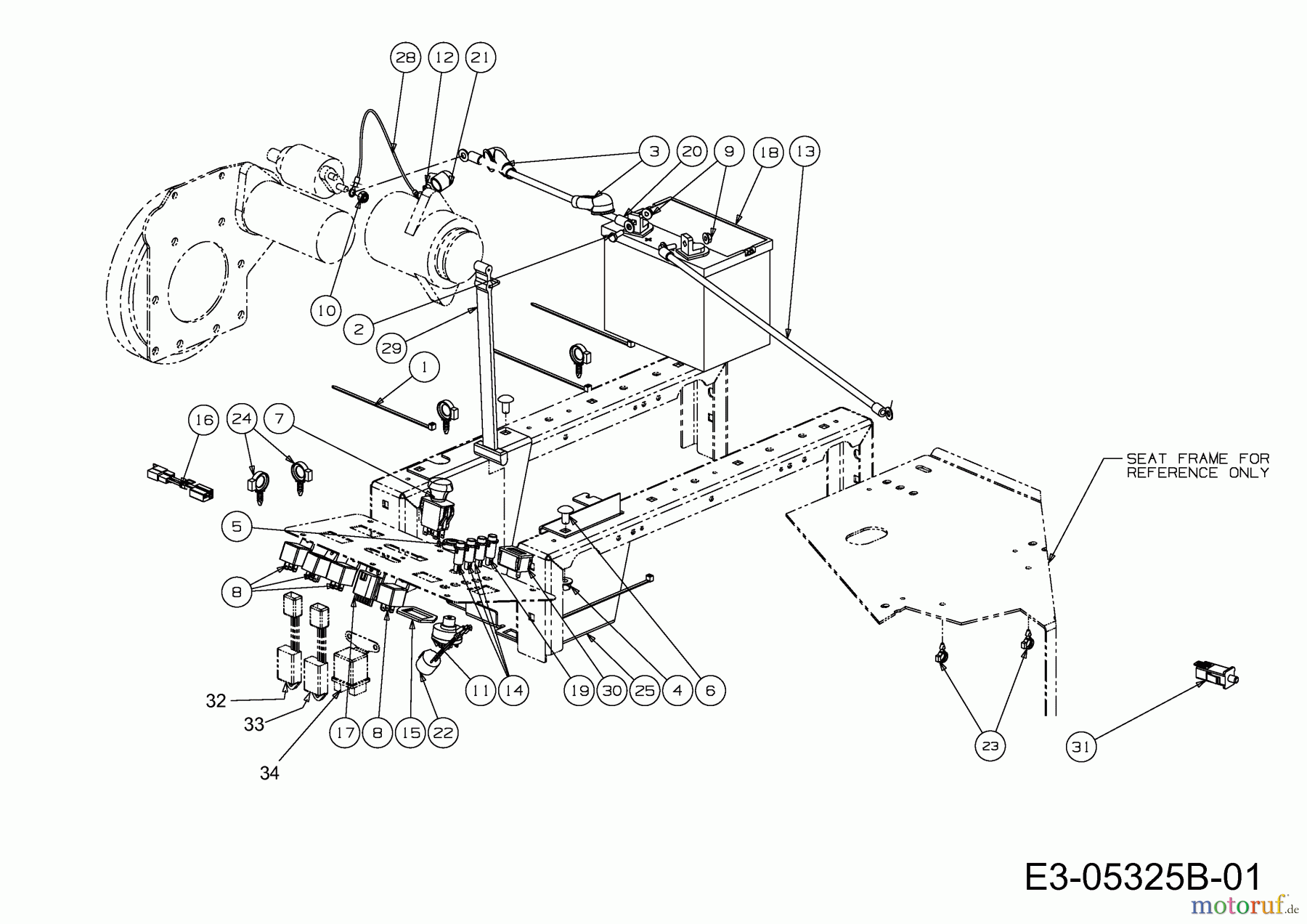 Cub Cadet Zero Turn Tank S 53AY8DU6603 (2011) Elektroteile