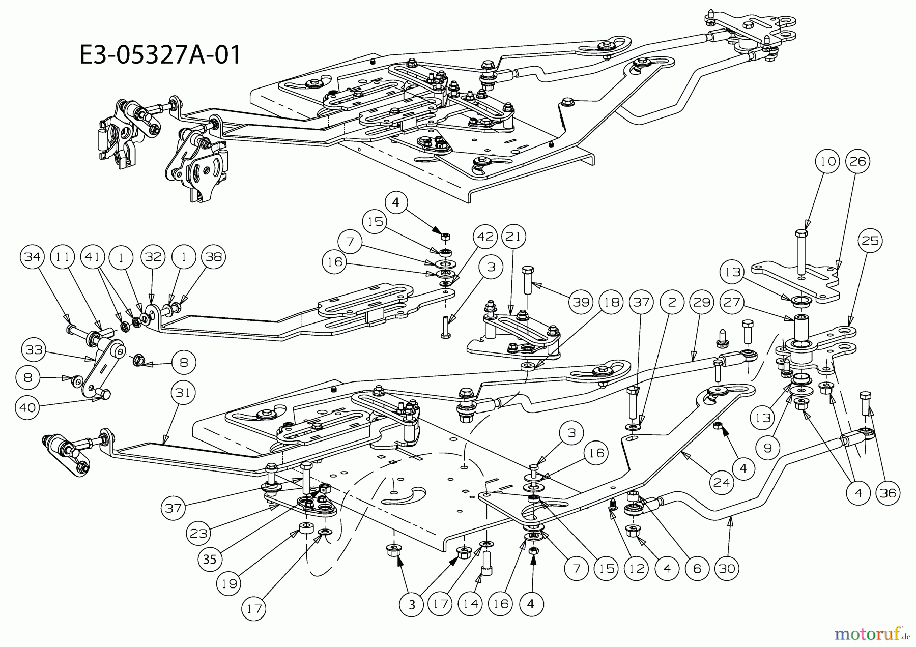 Cub Cadet Zero Turn Tank S 53AY8DU6603 (2010) Ansteuerung Hydrostat bis 04.08.2009