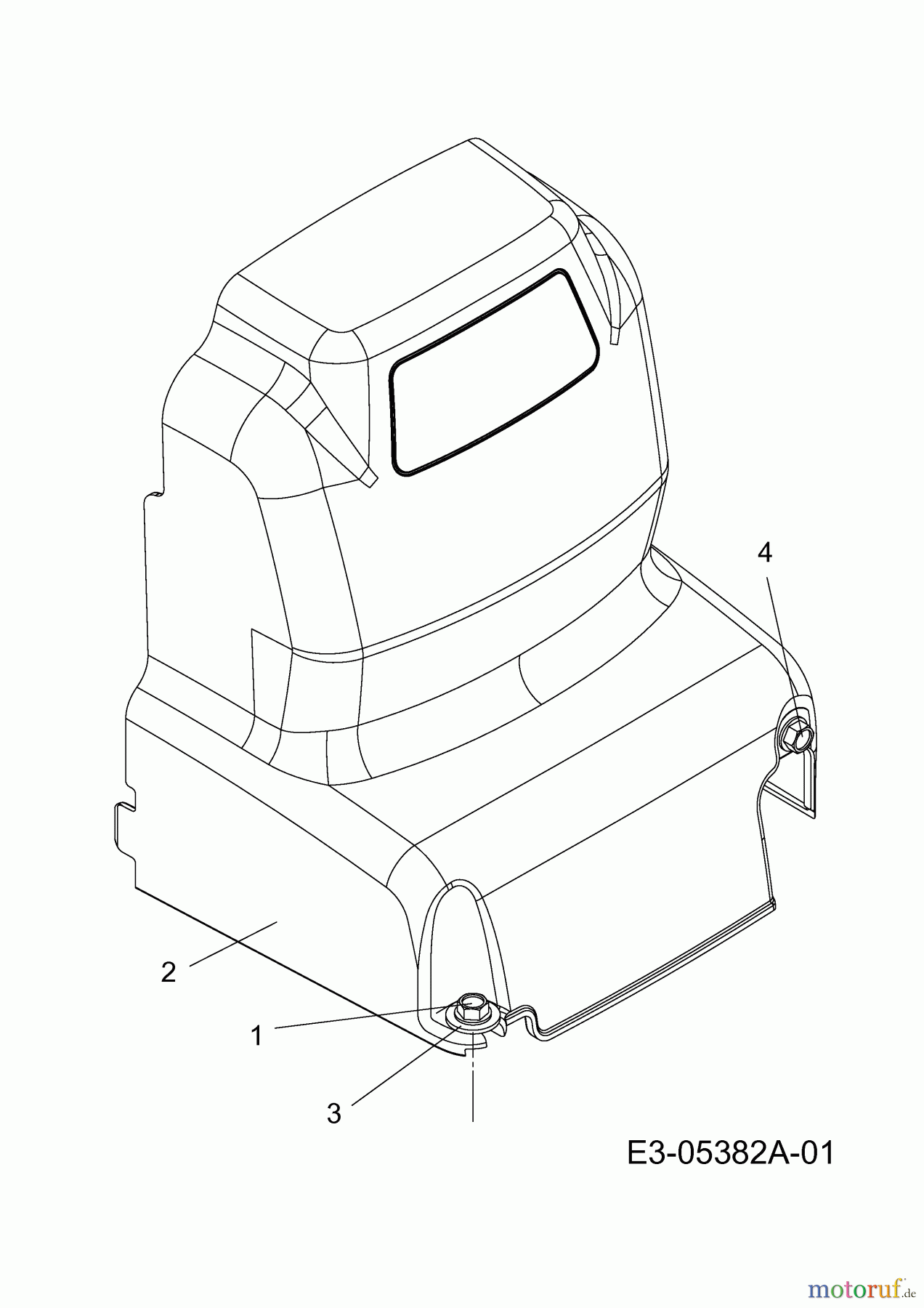  MTD Motorhacken T/405 M 21AA46M3678  (2012) Keilriemenschutz