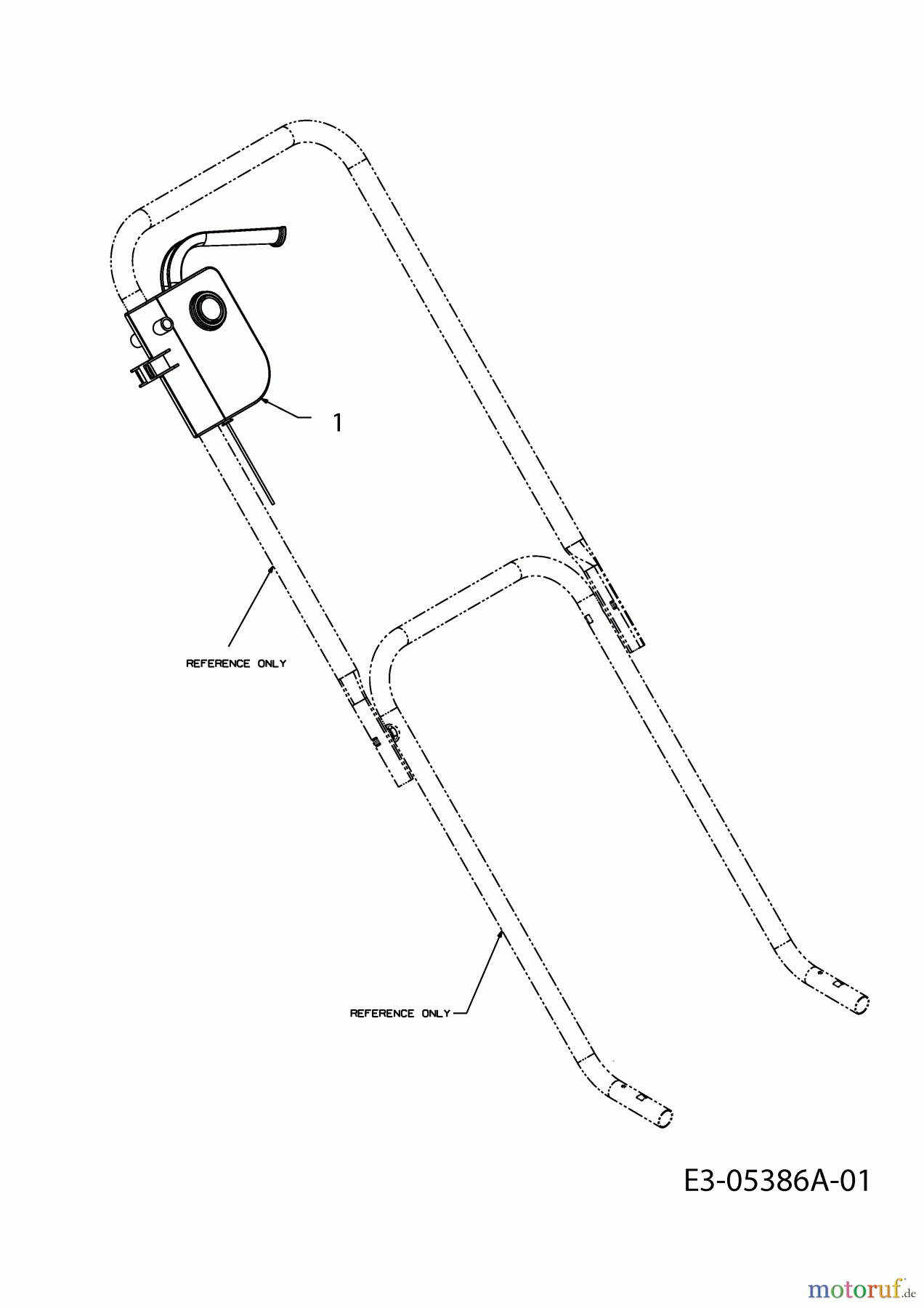 Migros Elektromäher EH 38 18D-Z1F-658  (2011) Schalter