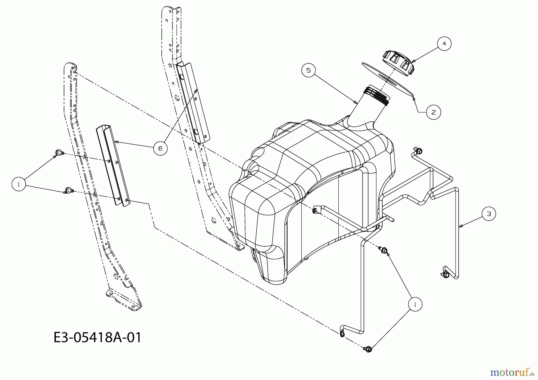 Cub Cadet Rasentraktoren CC 1024 RD-N 13CI51AN403 (2011) Tank