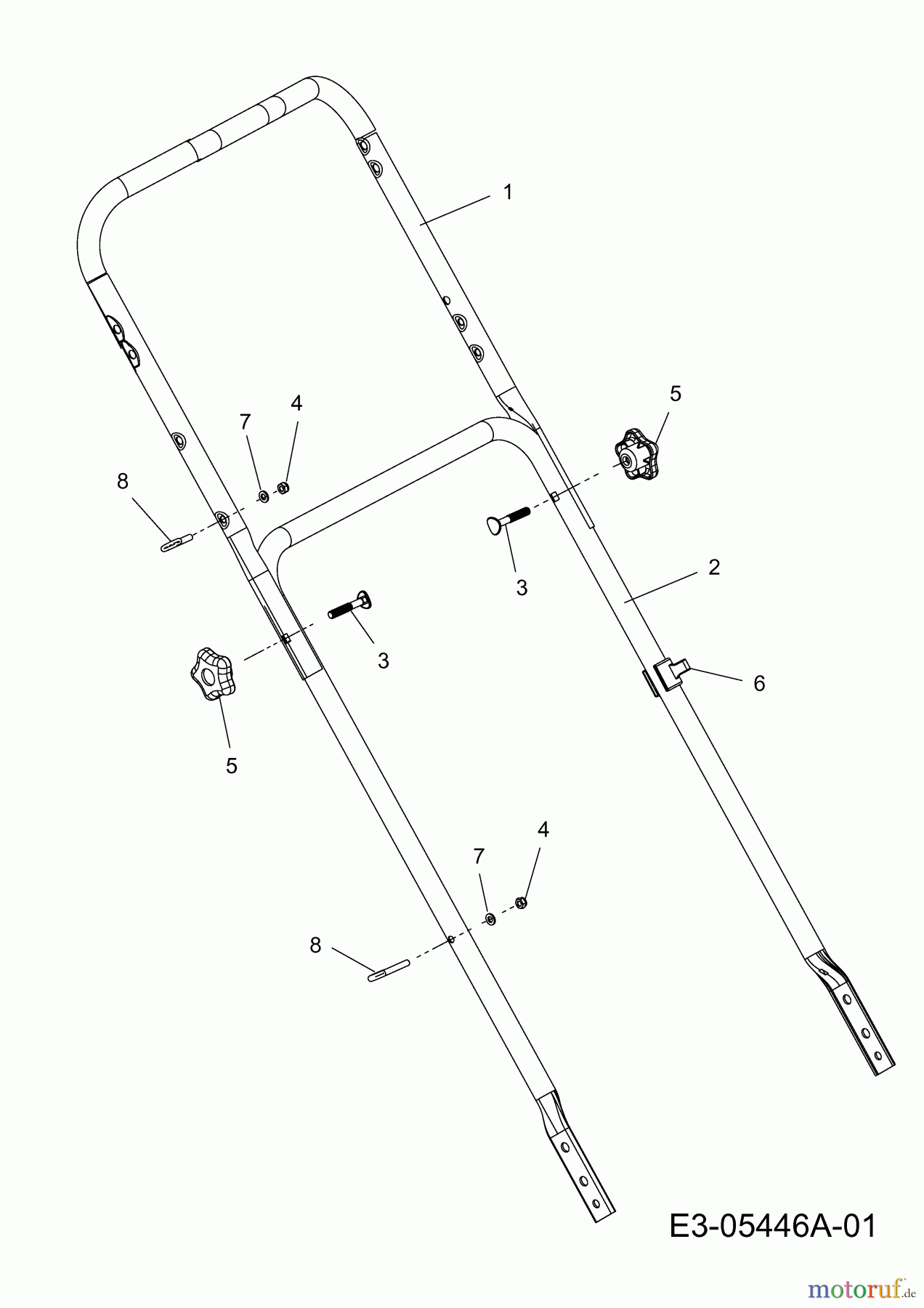  MTD Motormäher 53 PB 11A-828R676  (2010) Holm