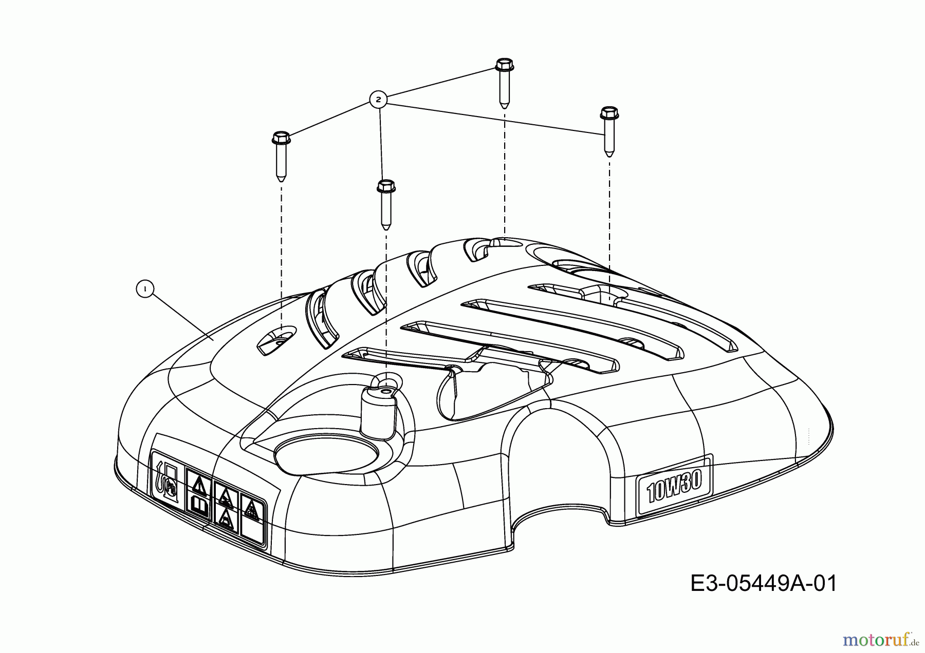 Best Garden Motormäher BG PREMIUM 53 P 11C-84M1625 (2010) Motorhaube M1