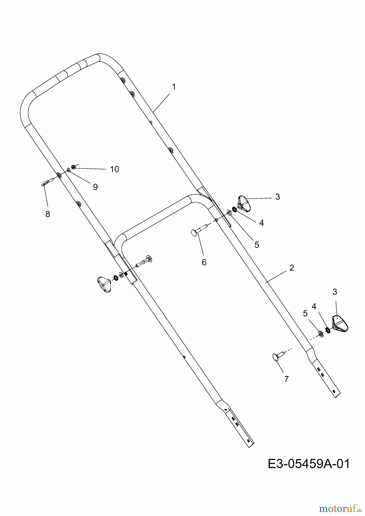 MTD Motormäher mit Antrieb 46 SPOE 12EEJ5M4600 (2010) Holm