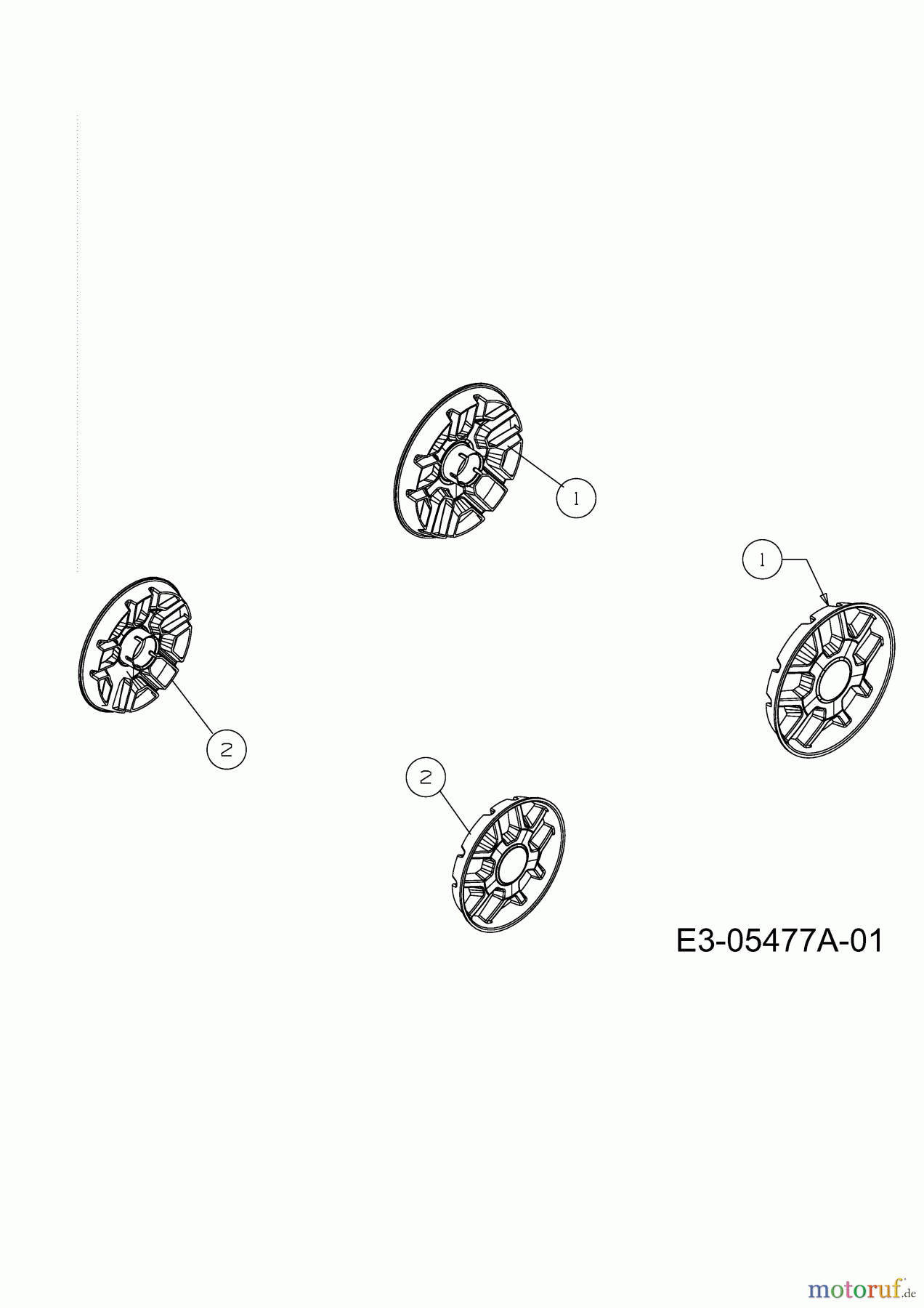 MTD Motormäher mit Antrieb GL 46 SPO 12D-J5M2686 (2010) Radkappen