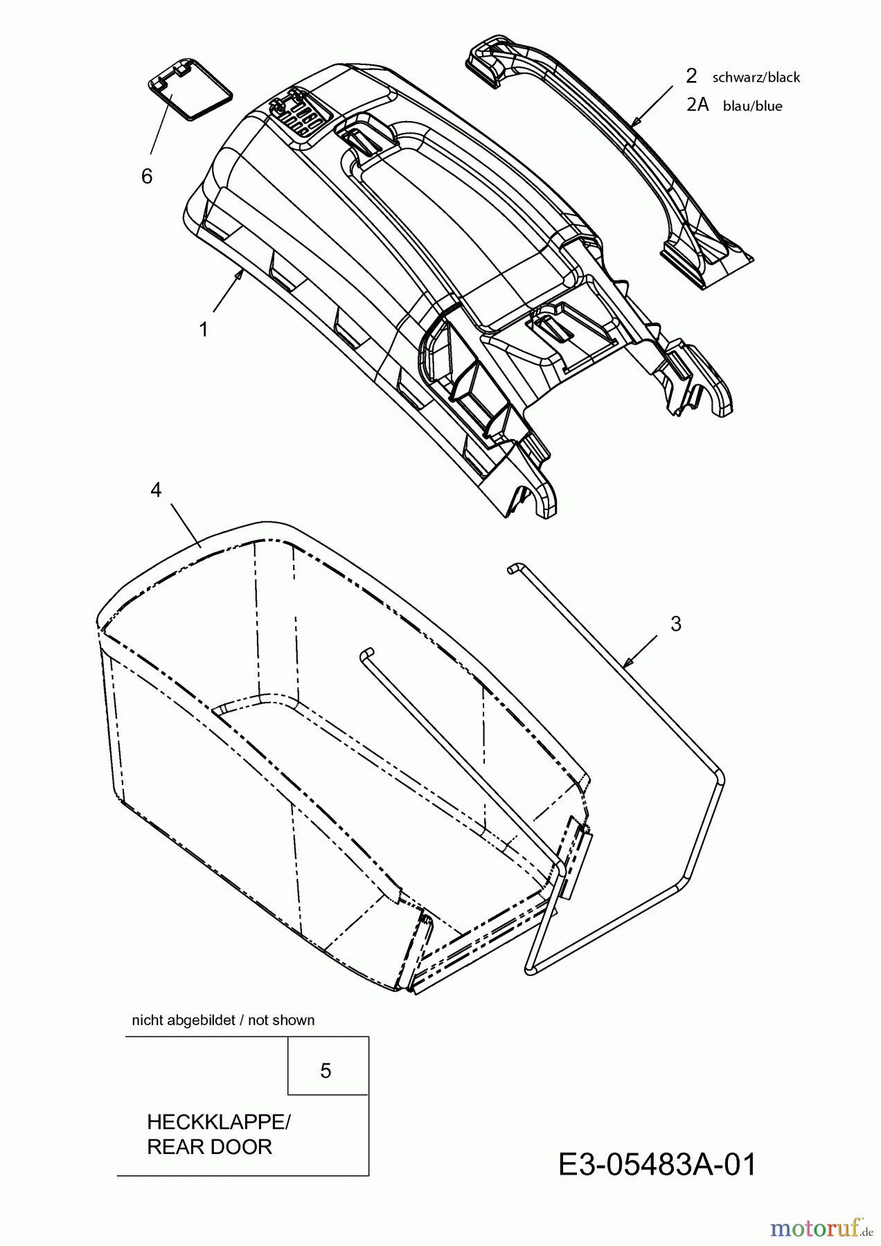 Lux Tools Motormäher B 46 11D-J44H694 (2011) Grasfangsack
