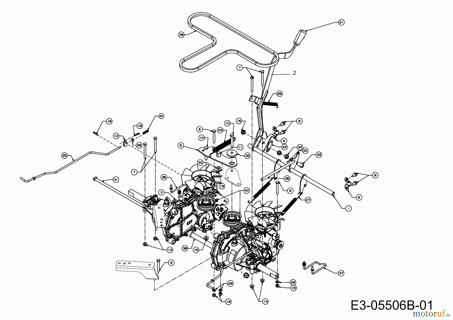 Cub Cadet Zero Turn Z-Force 48 S 17AI5BHB603 (2010) Fahrantrieb